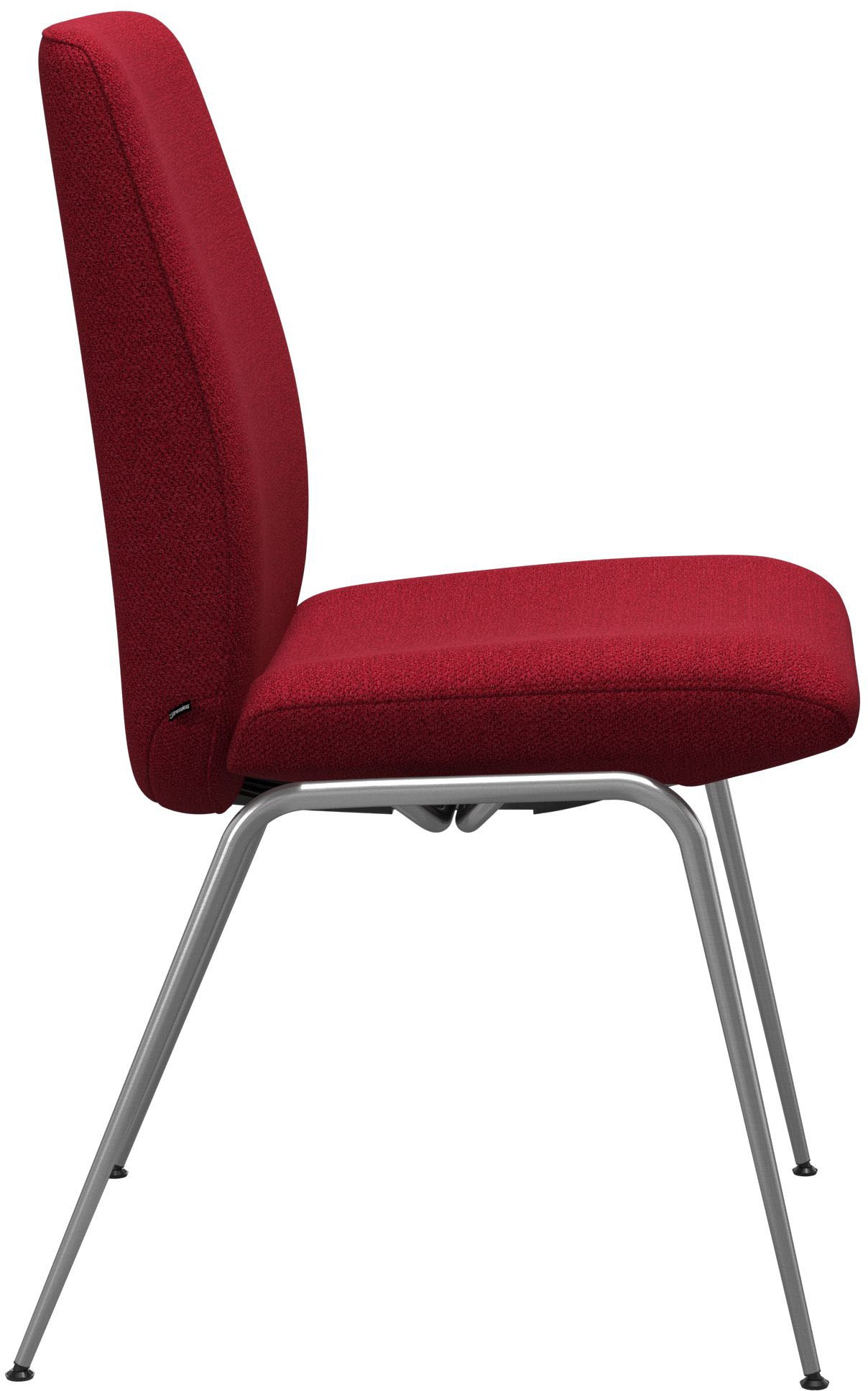 Stressless® Polsterstuhl »Laurel«, ROHLEDER Stoff Q2 FARON, Low Back, Größe L, mit Beinen aus Stahl in Schwarz matt