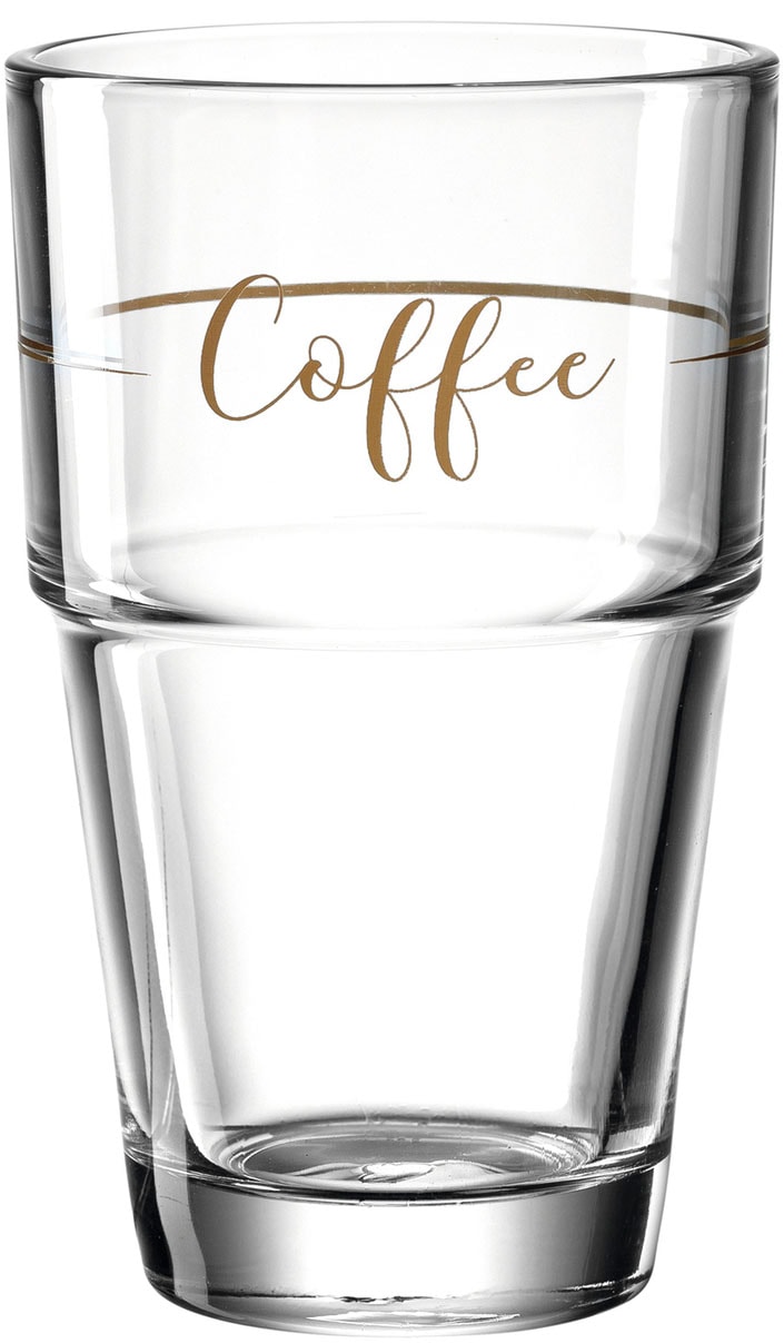 LEONARDO Latte-Macchiato-Glas »Gläser-Set SOLO "Coffee"«, (Set, 6 tlg.), 410 ml, 6-teilig