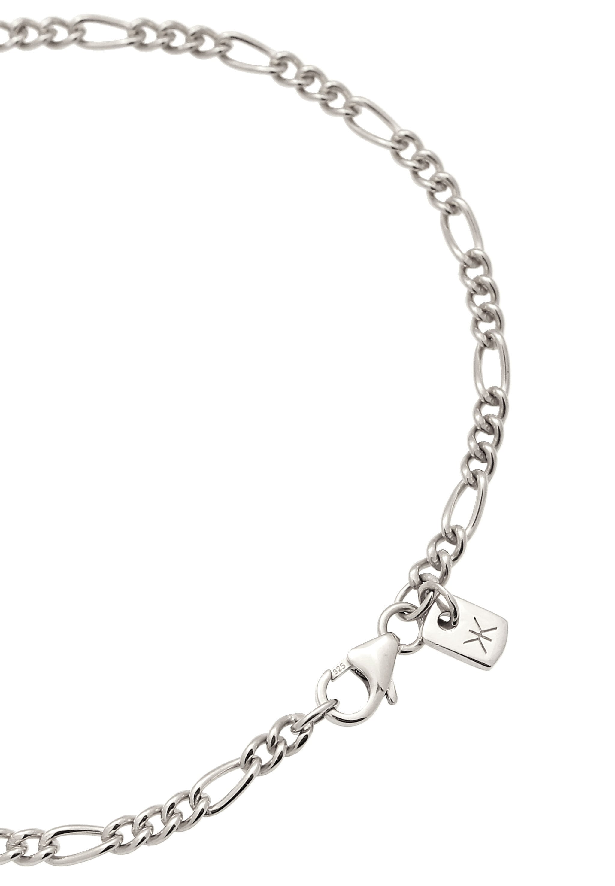 Kuzzoi Armkette »Armband Kreuz Figarokette 925 Sterling Silber«