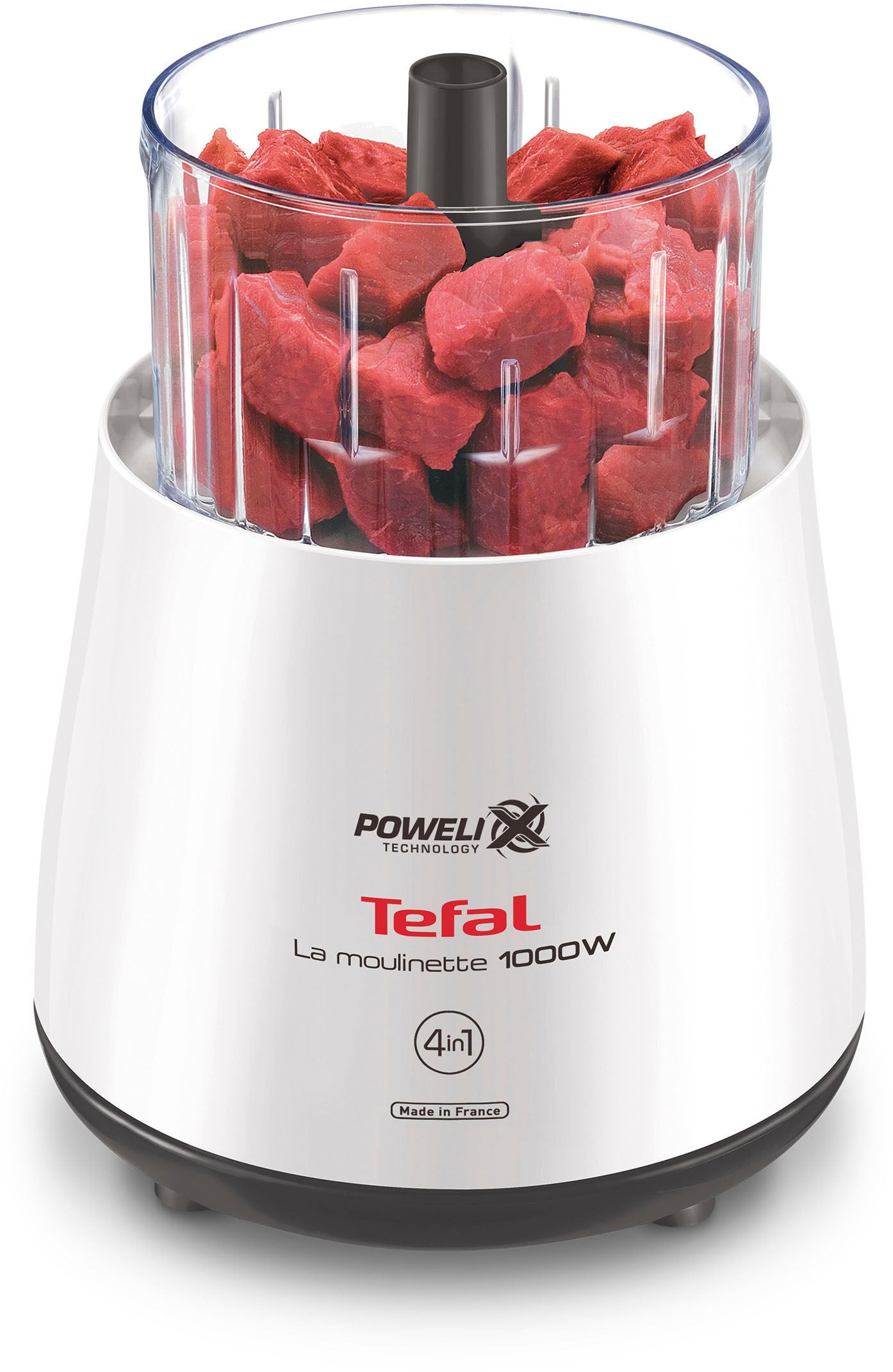 Tefal Zerkleinerer »DPA130 La Moulinette«, 1000 W, 300g Kapazität, 360°-Deckel, transparenter Behälter