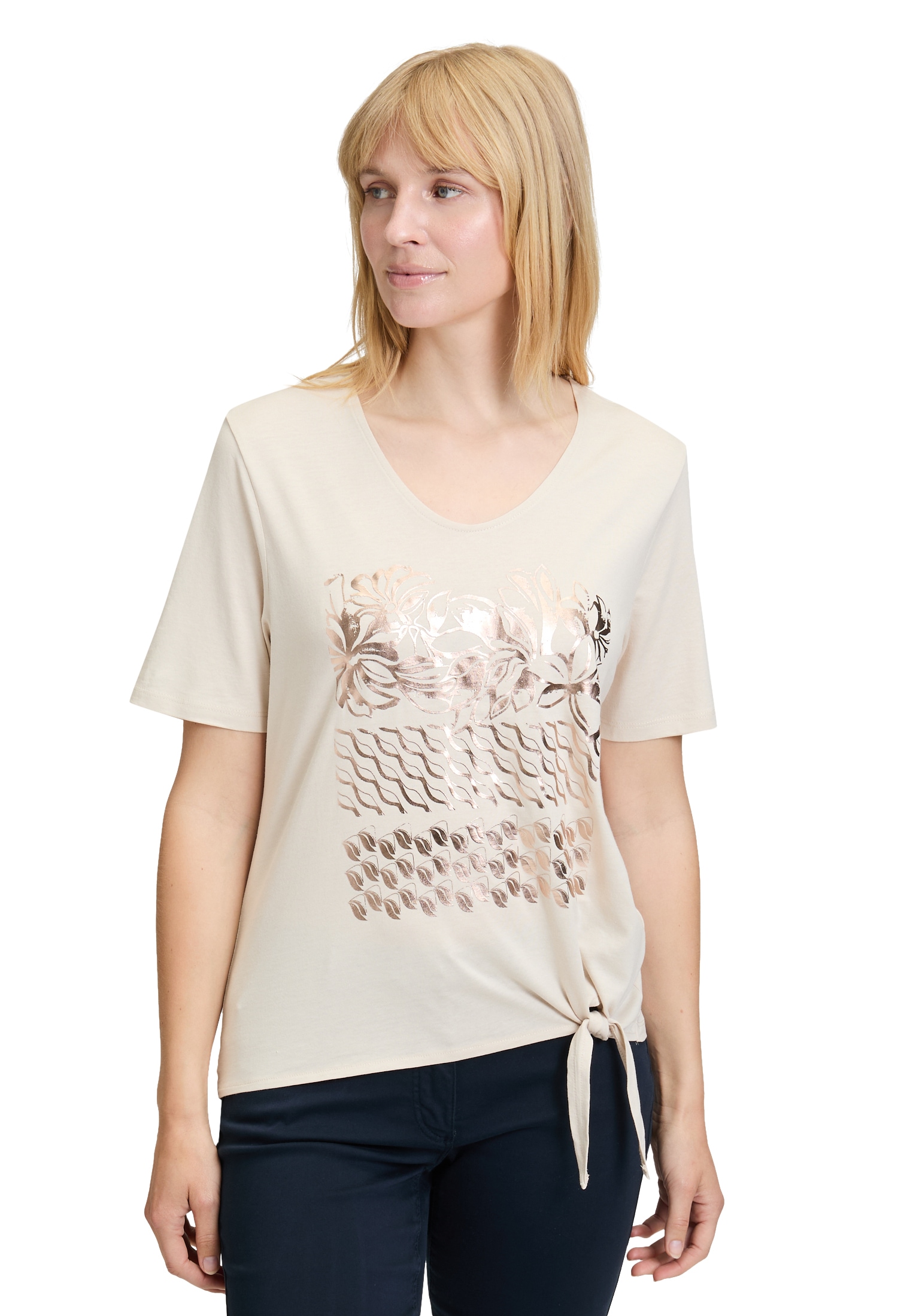 Betty Barclay Langarmshirt »Basic Shirt mit Schleifenknoten«