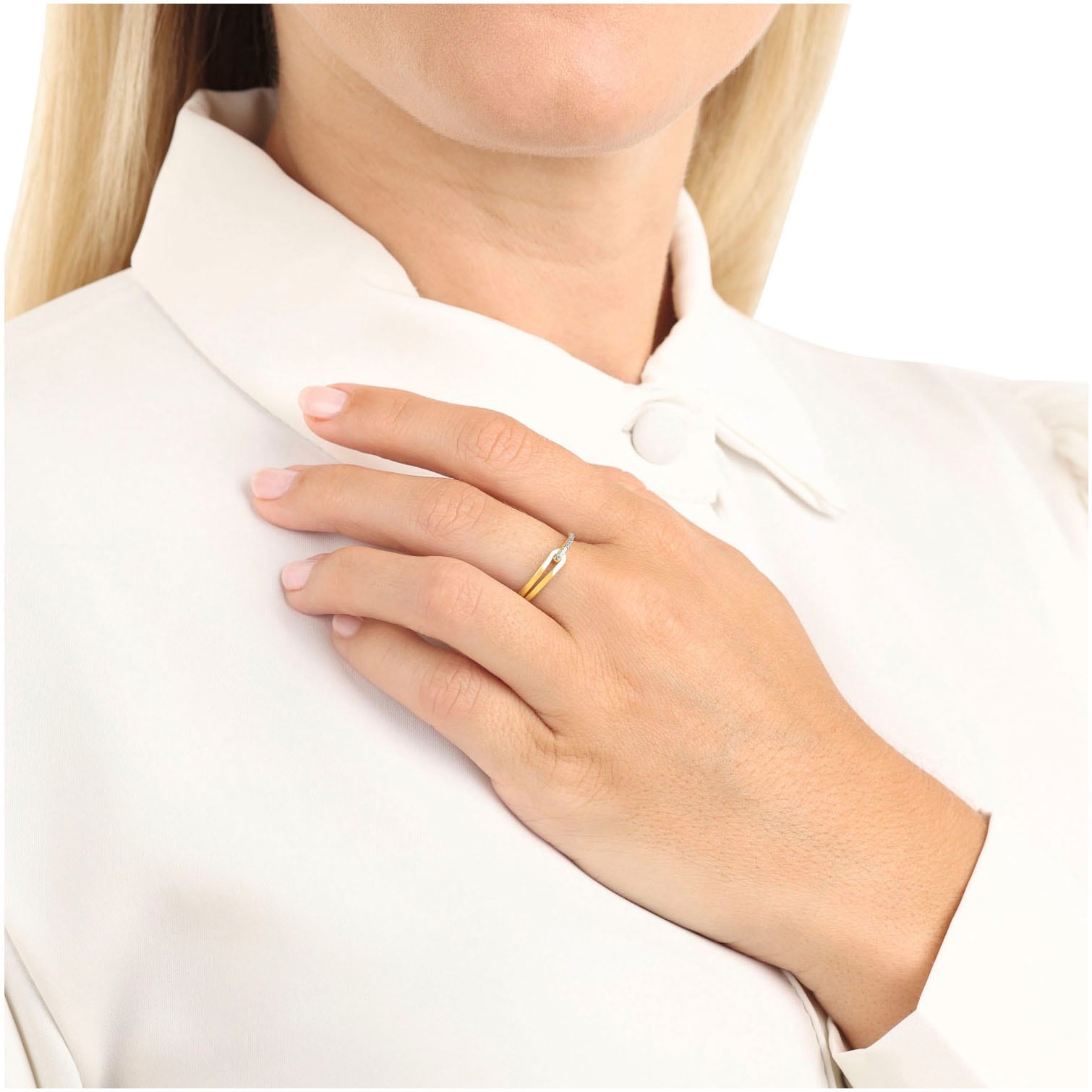 Amor Fingerring »2037452/-53/-54/-55«, mit Zirkonia (synth.)