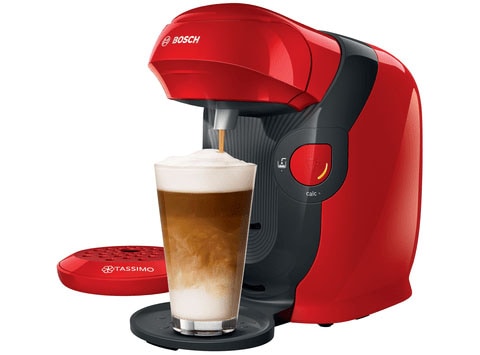 TASSIMO Kapselmaschine »Style TAS1103, über 70 Getränke, platzsparend«, geeignet für alle Tassen, Wassertank 0,7 Liter, rot/anthrazit