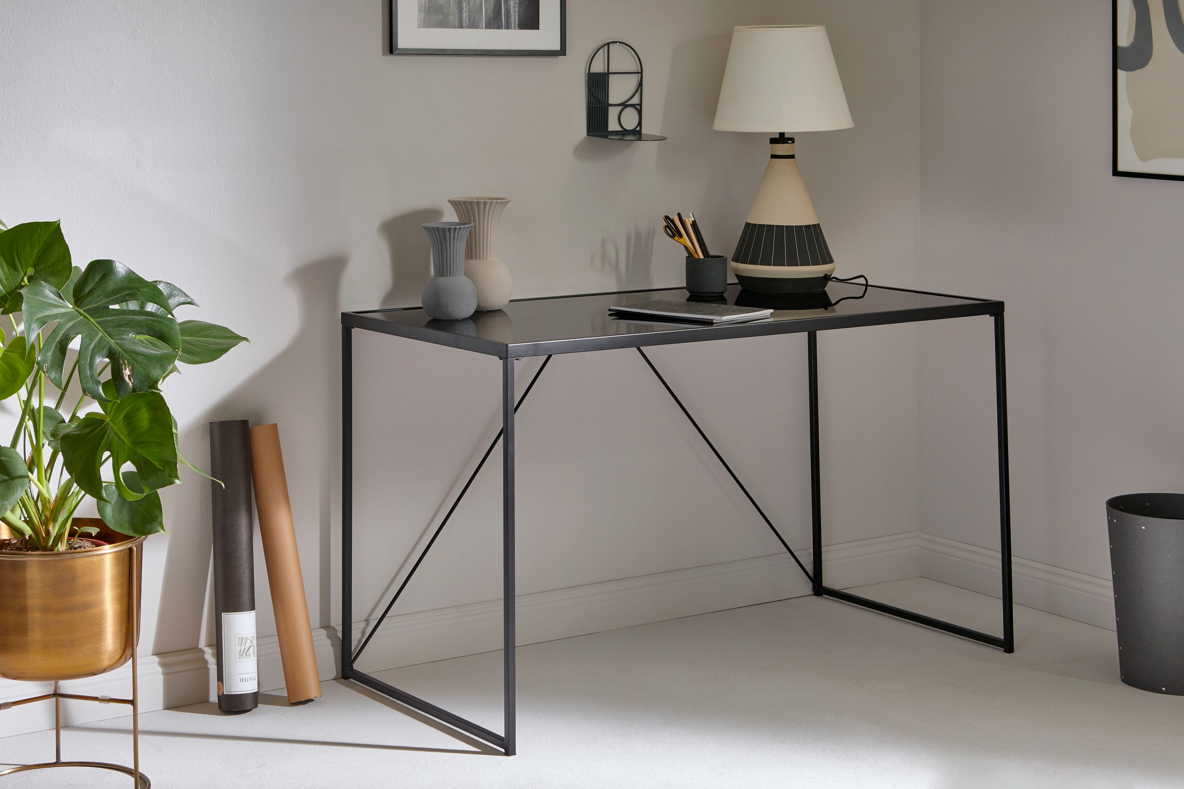 Jahnke Schreibtisch »GLAM DESK«, (1 St.), Sicherheitsglas