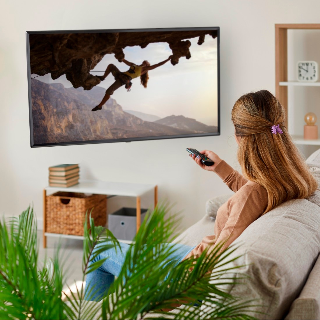 Hama TV-Wandhalterung »Halterung, schwenkbar, neigbar, ausziehbar von 48 - 122 (19" - 48")« bis 122 cm Zoll max. 35 kg