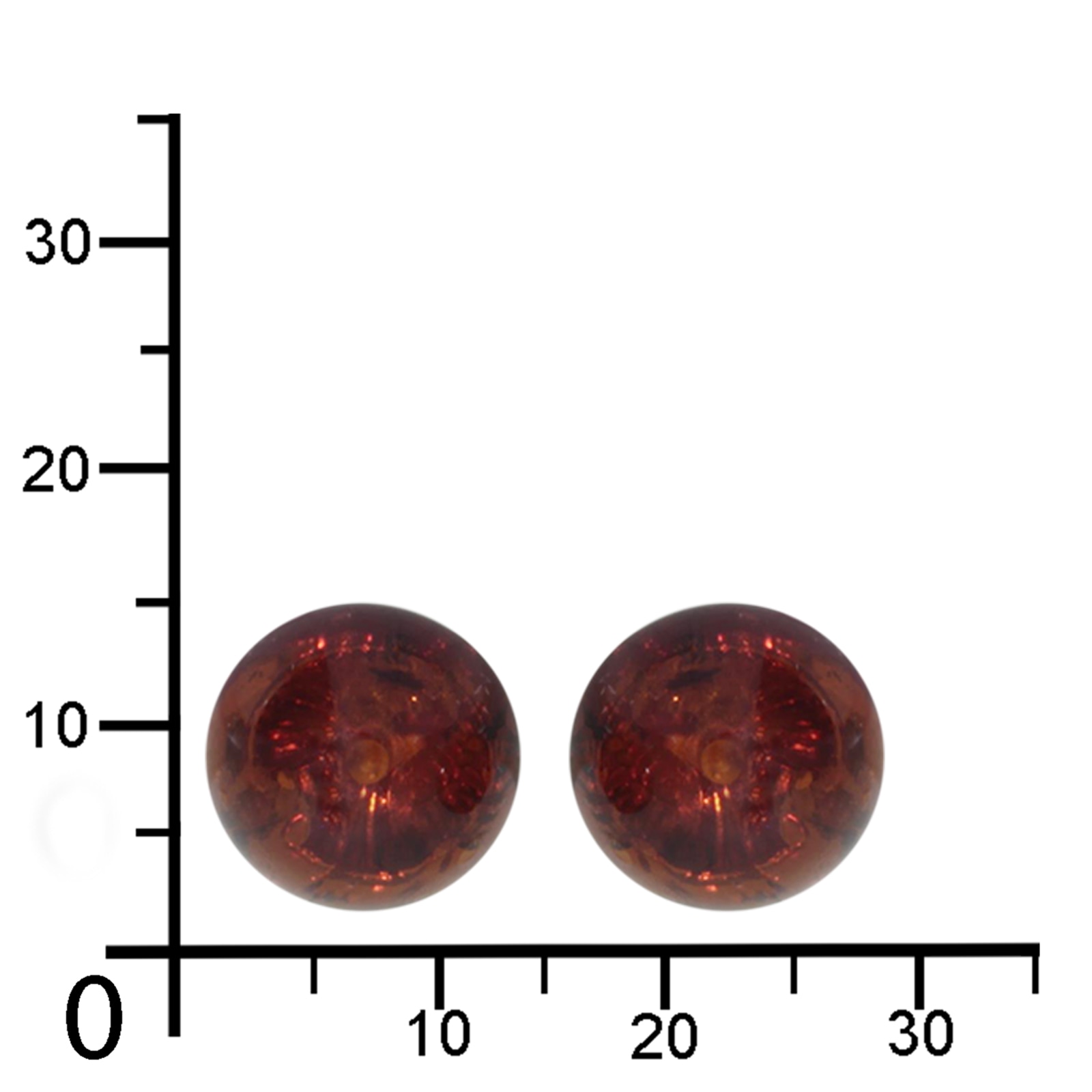 OSTSEE-SCHMUCK Paar Ohrstecker »- Klassisch 12 mm - Gold 333/000 - Bernstein«