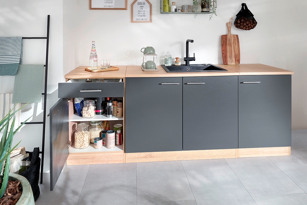 RESPEKTA Unterschrank »Merle« Breite 50 cm, Soft-Close, Griffe aus Metall, 85 cm Arbeitshöhe