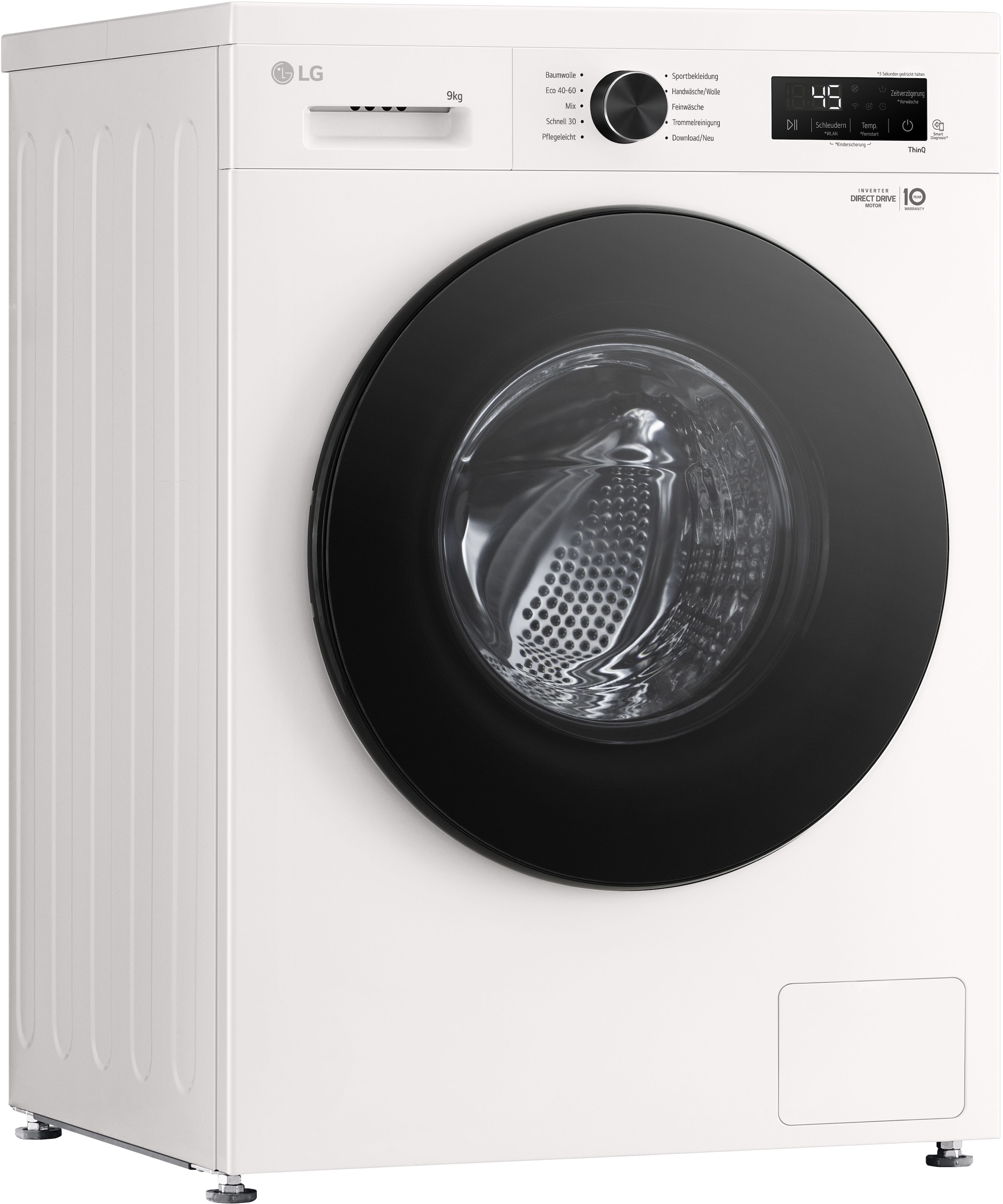 LG F4WB309Y Waschmaschine Frontlader 9 kg 1400 RPM Weiß