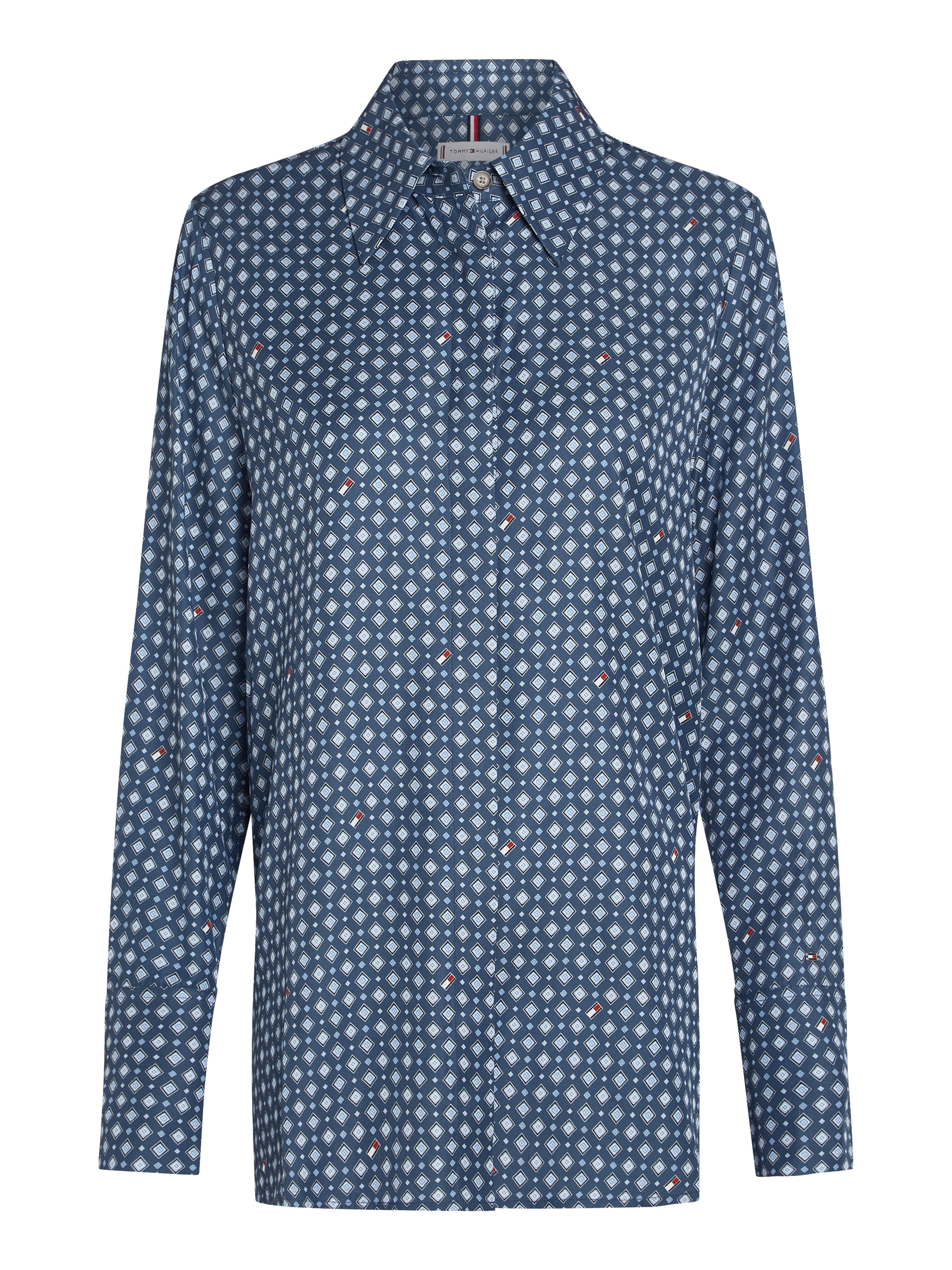 Tommy Hilfiger Hemdbluse »FOULARD REGULAR SHIRT«, mit Tommy Hilfiger Logo