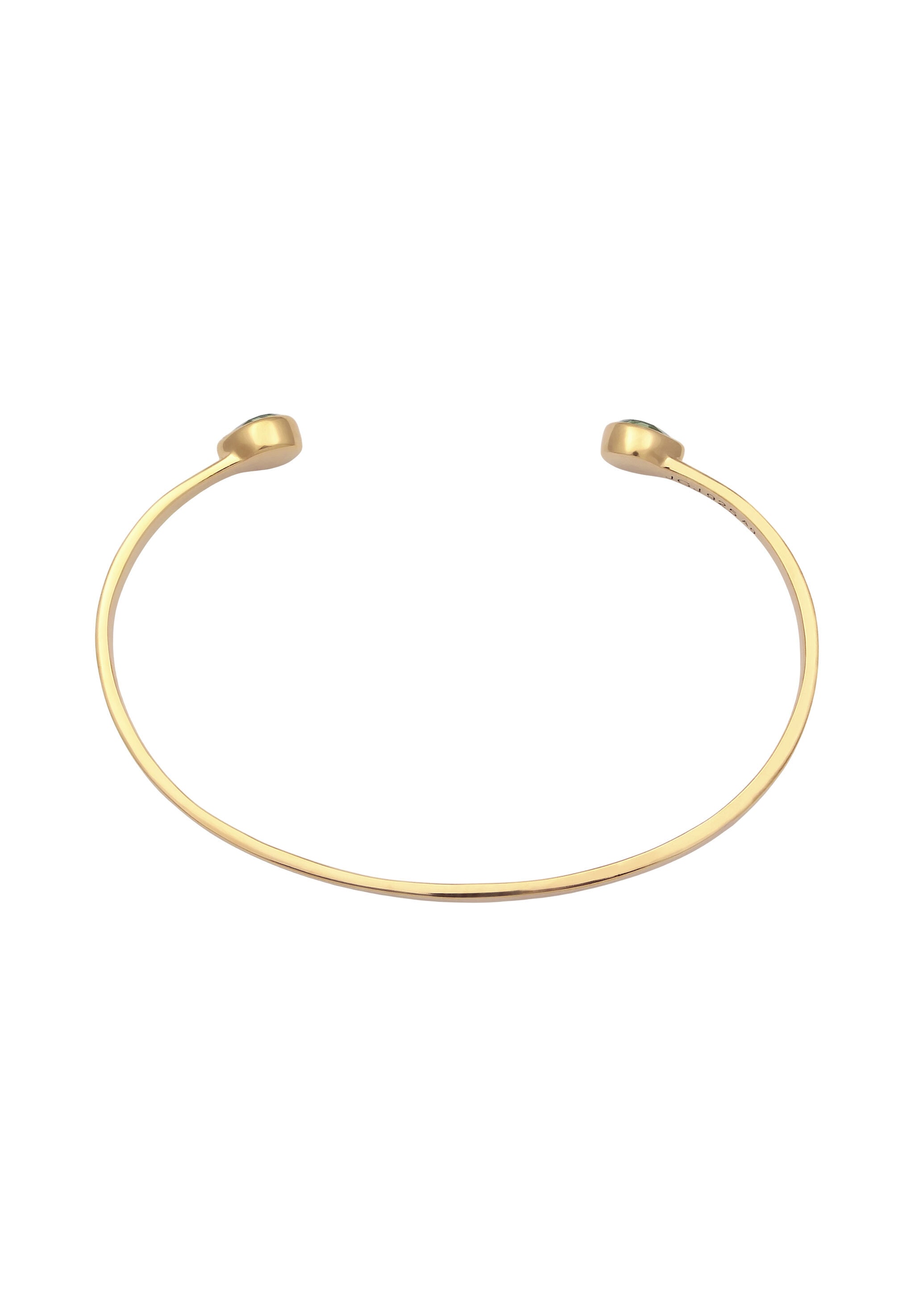 Elli Premium Armreif »Armband Amreif Glas Kristalle Hellgrün 925 Sterling Silber«