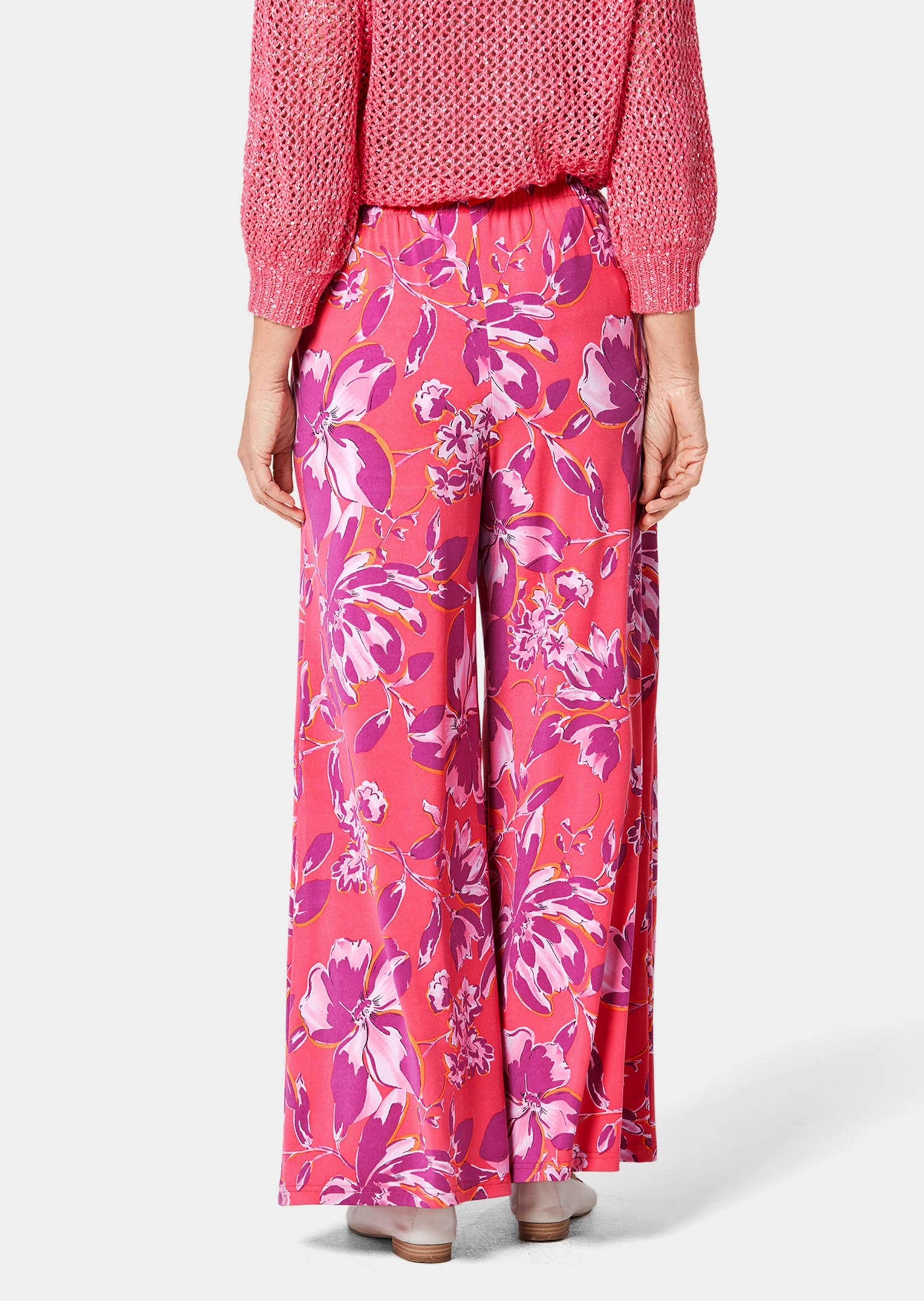 GOLDNER 2-in-1-Hose »Palazzo-Hose Palazzo-Hose mit sommerlichem Druck«