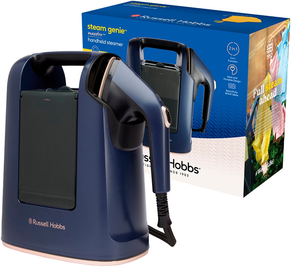 Russell Hobbs 27600-56 Steam Genie Maestro Dampfbürste (1700 Watt, 750 ml Wassertank, Schwarz)