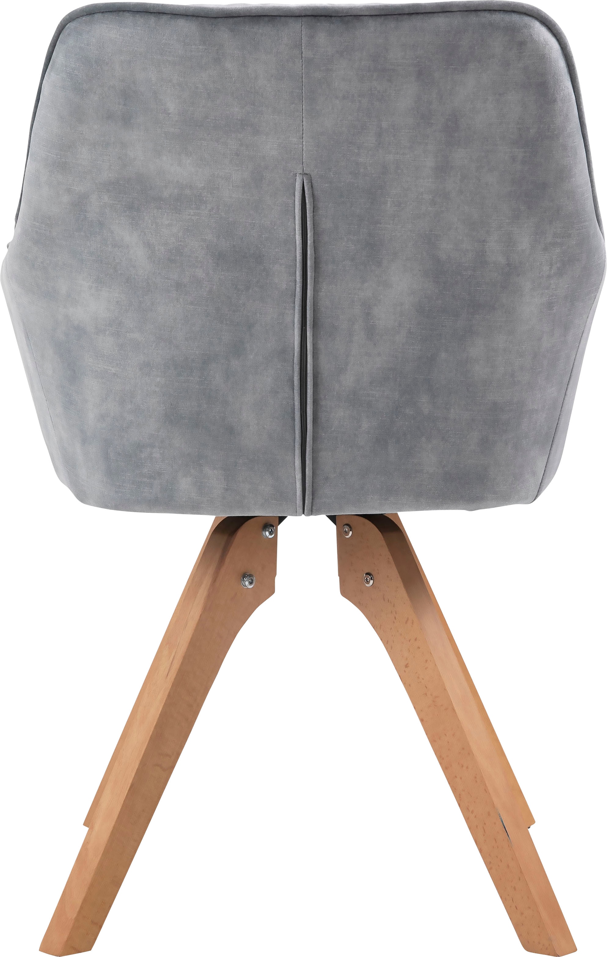 SalesFever Essgruppe »Stilvolle Sitzgruppe« 5-teiliges Set: Samtverlours-Stühle, 180° drehbar, Tischbreite 180 cm