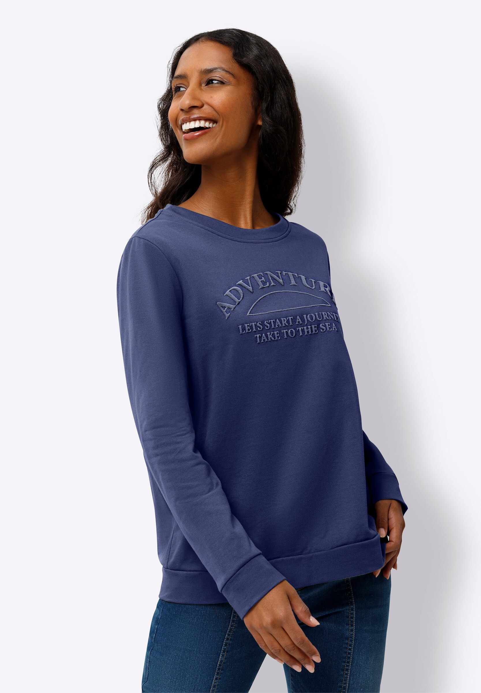 heine Sweatshirt »Sweatshirt Sweatshirt mit 3D-Schriftzug«
