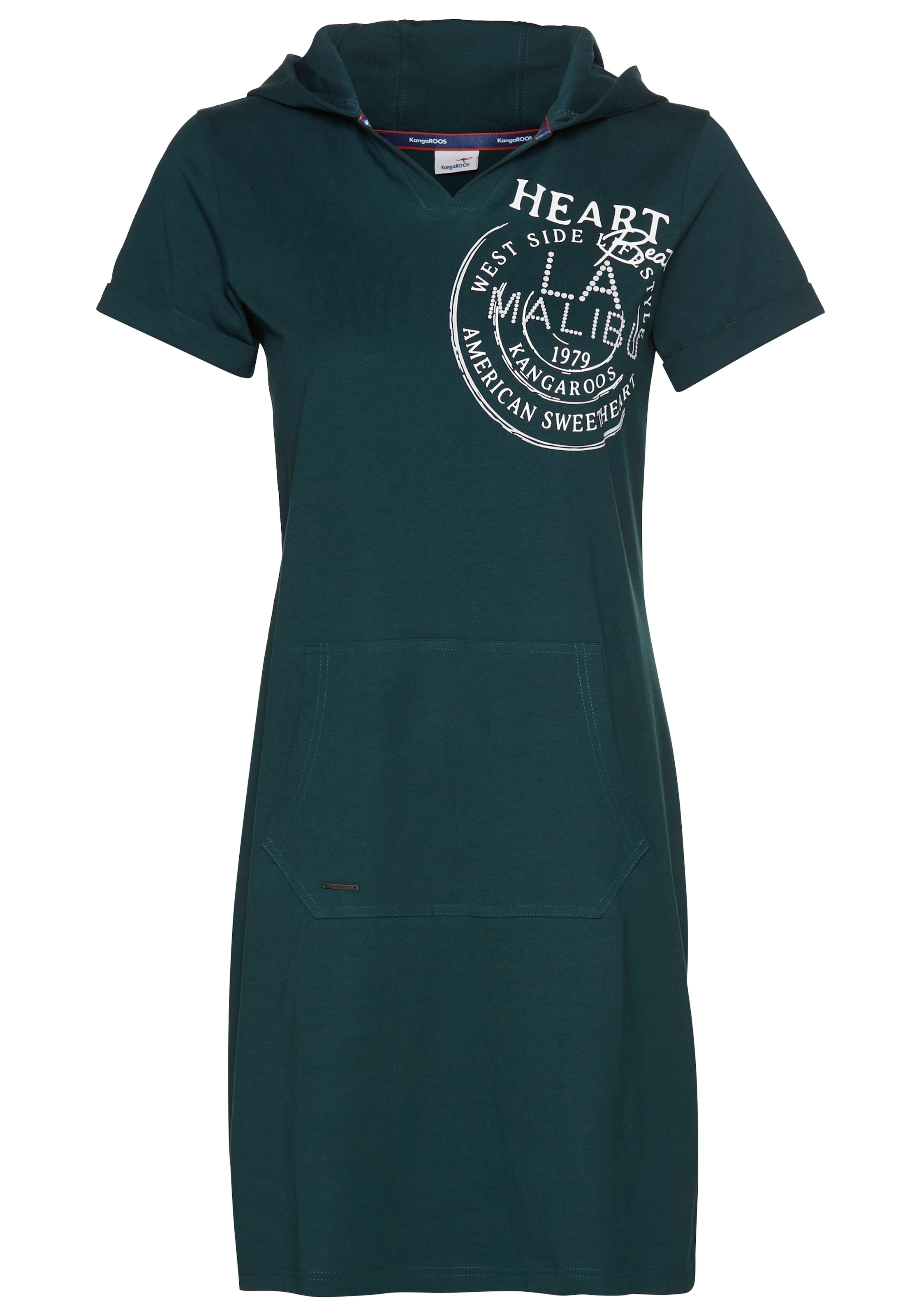 KangaROOS Sweatkleid, aus weichem Jersey mit Kapuze - NEUE KOLLEKTION