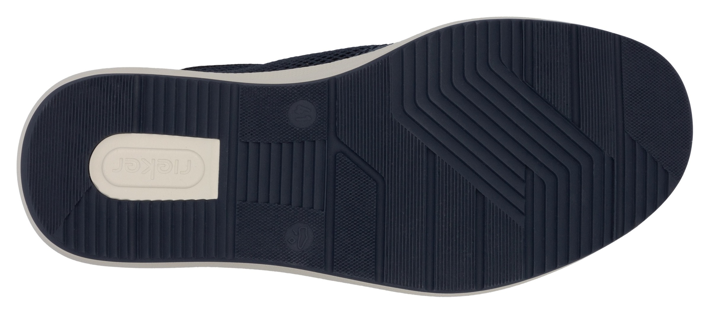Rieker Sneaker, Halbschuh, Freizeitschuh, Schnürschuh mit seitlichem Reißverschluss