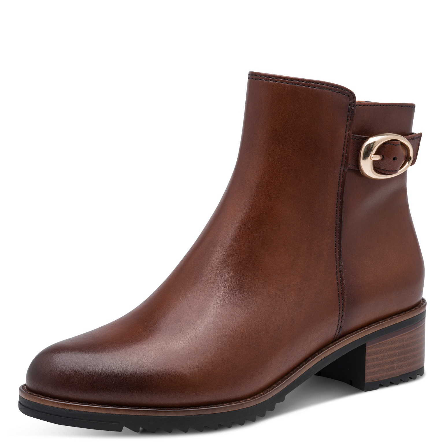 MARCO TOZZI Stiefelette  Blockabsatz, Ankle Boots mit modischer Zierschnalle