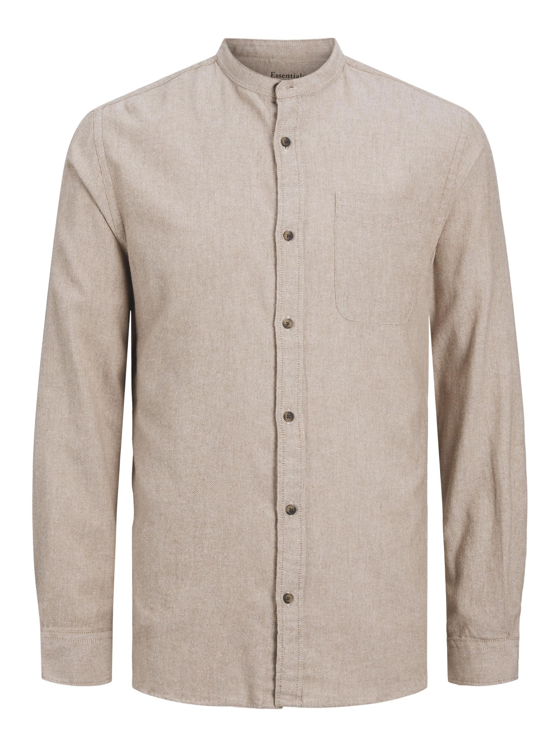 Jack & Jones Langarmhemd »JJEBAND MELANGE SHIRT LS SN«
