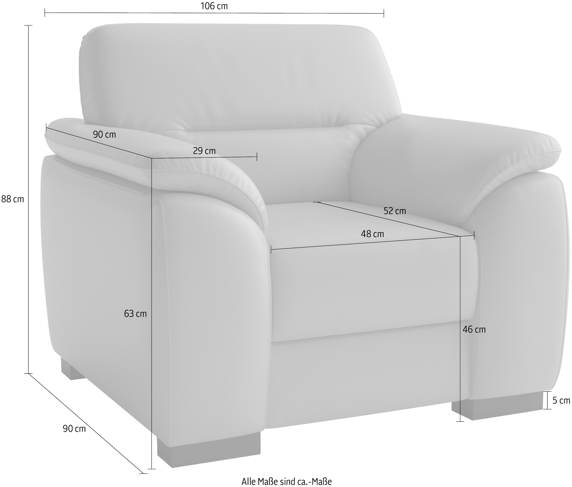 sit&more Sessel mit Federkern
