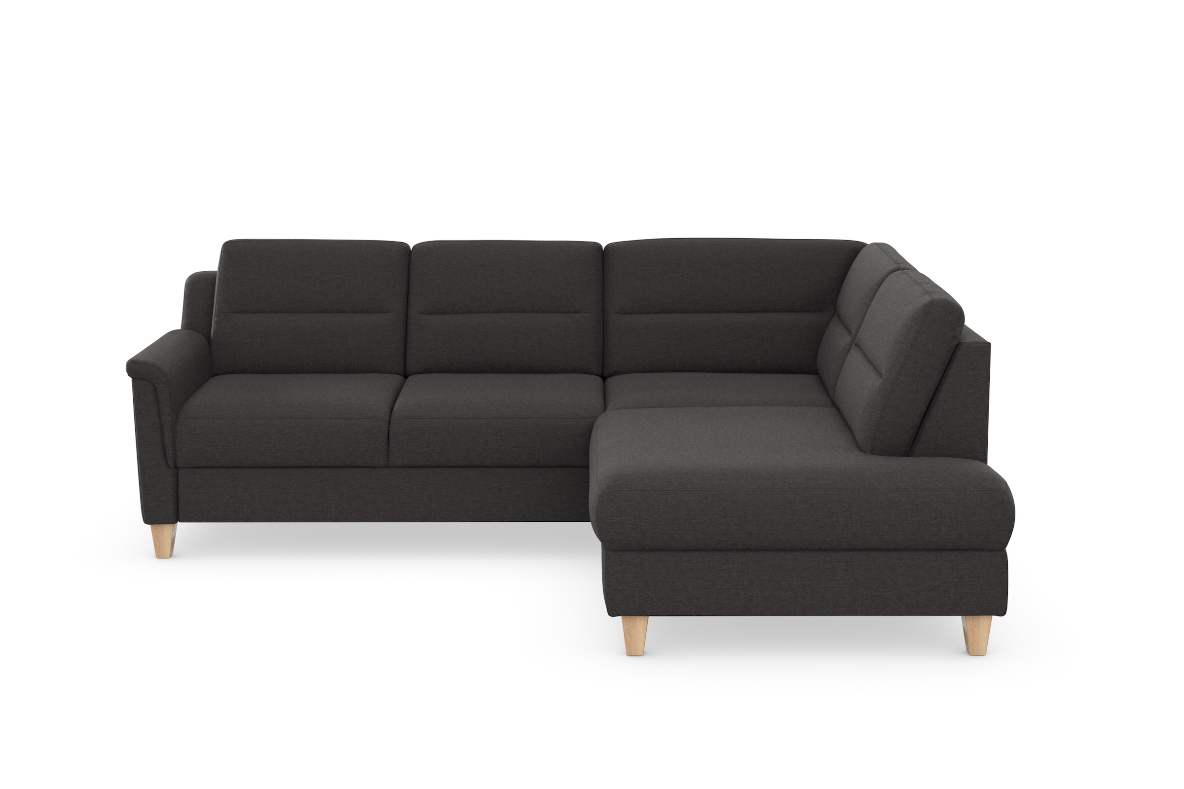 sit&more Ecksofa »Farö L-Form« inklusive Federkern, wahlweise mit Bettfunktion und Bettkasten