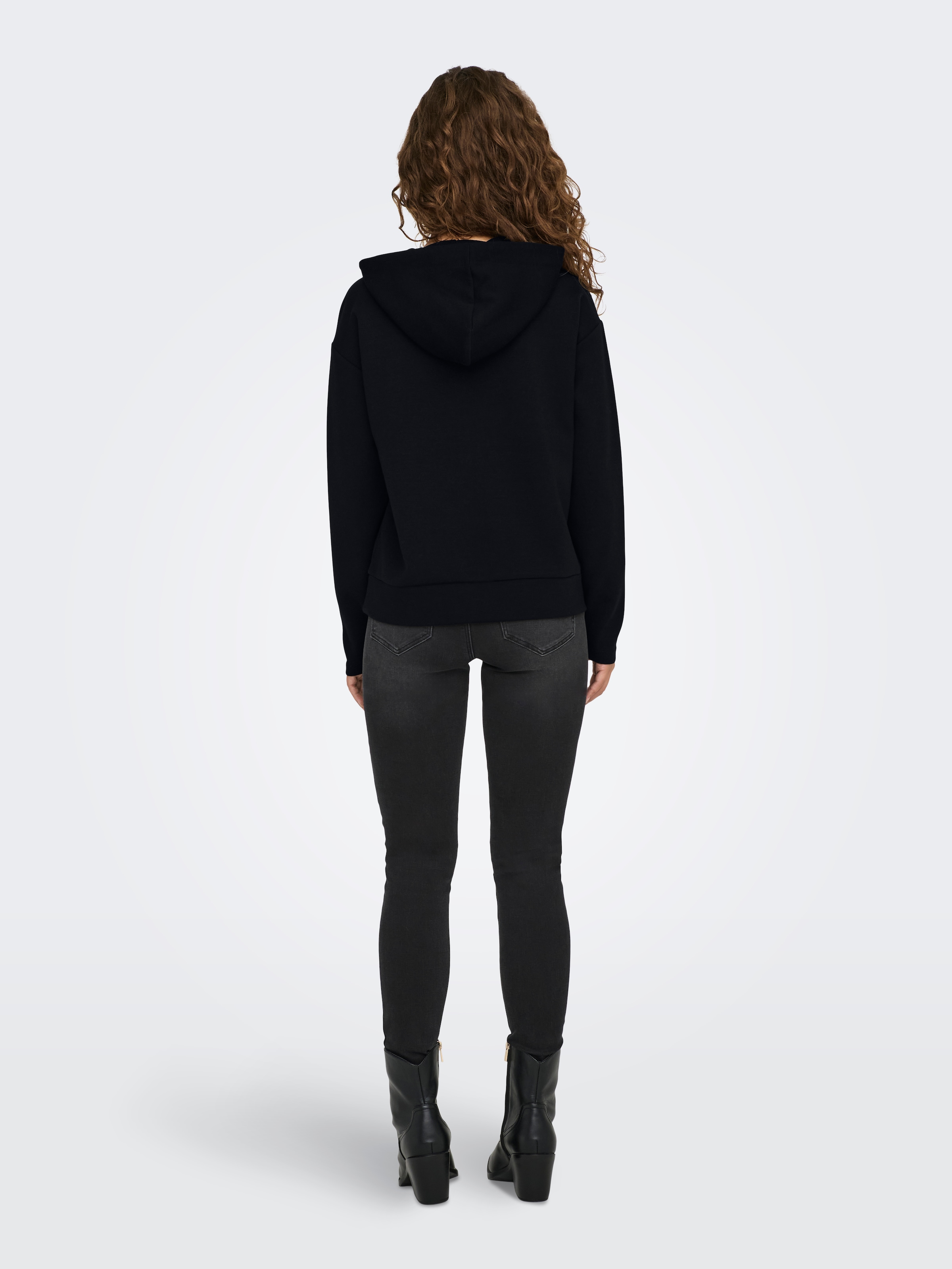 ONLY Kapuzensweatshirt »ONLFANCY L/S HOOD STRING SWT«