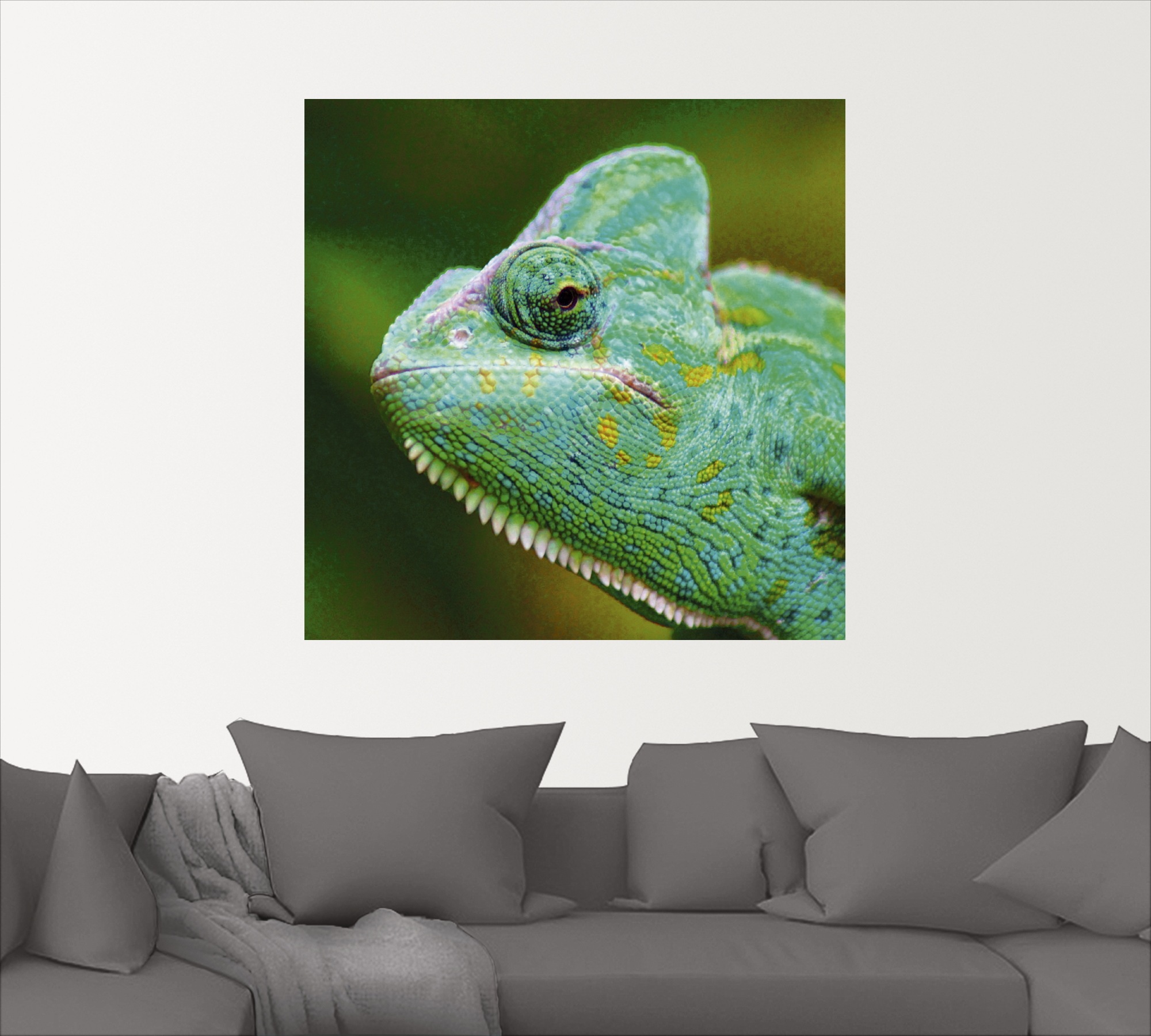 Artland Wandbild »Jemenchamäleon Portrait«, Reptilien, (1 St.), als Alubild, Leinwandbild, Wandaufkleber oder Poster in versch. Größen