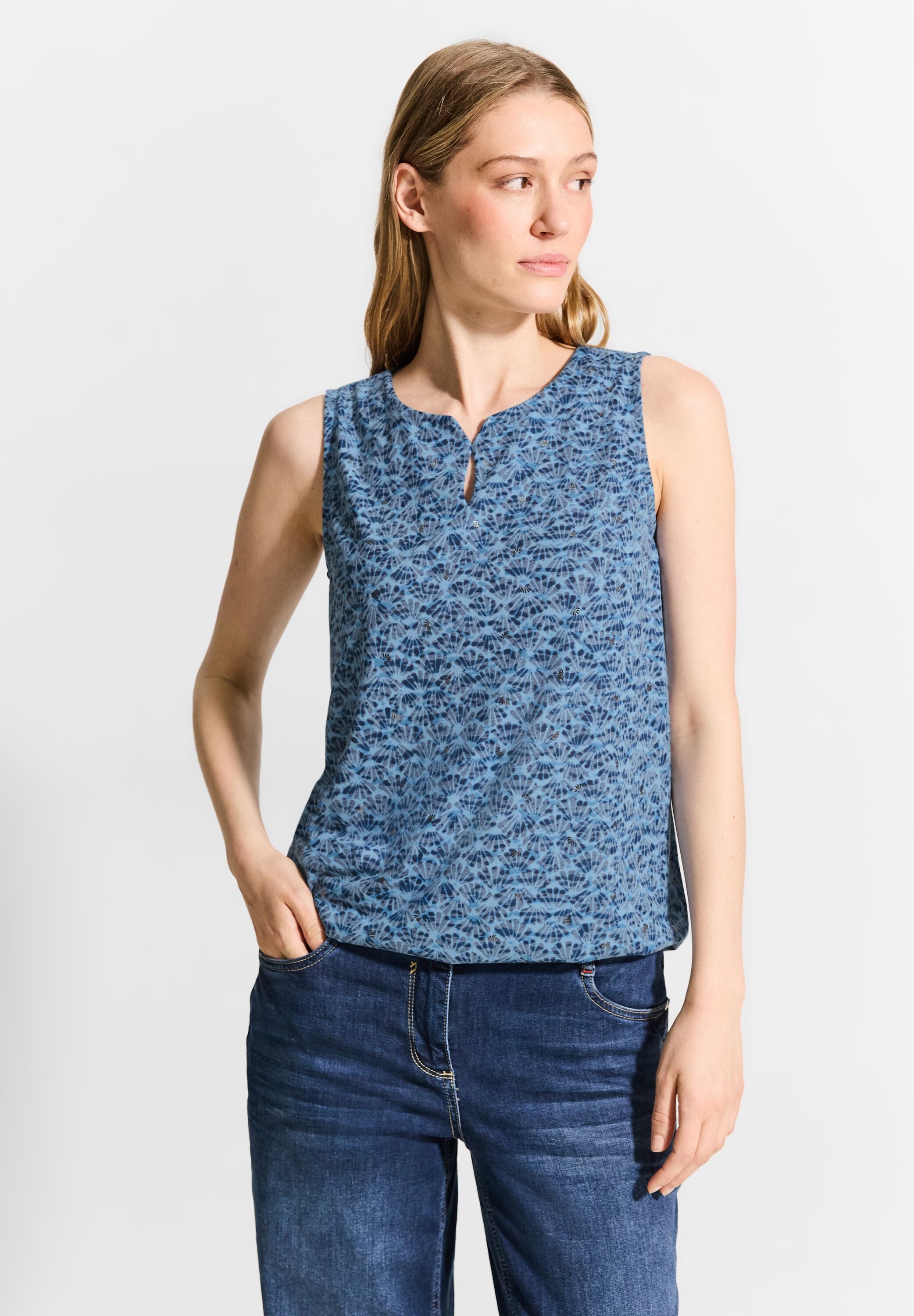 Shirttop, mit All-Over Print