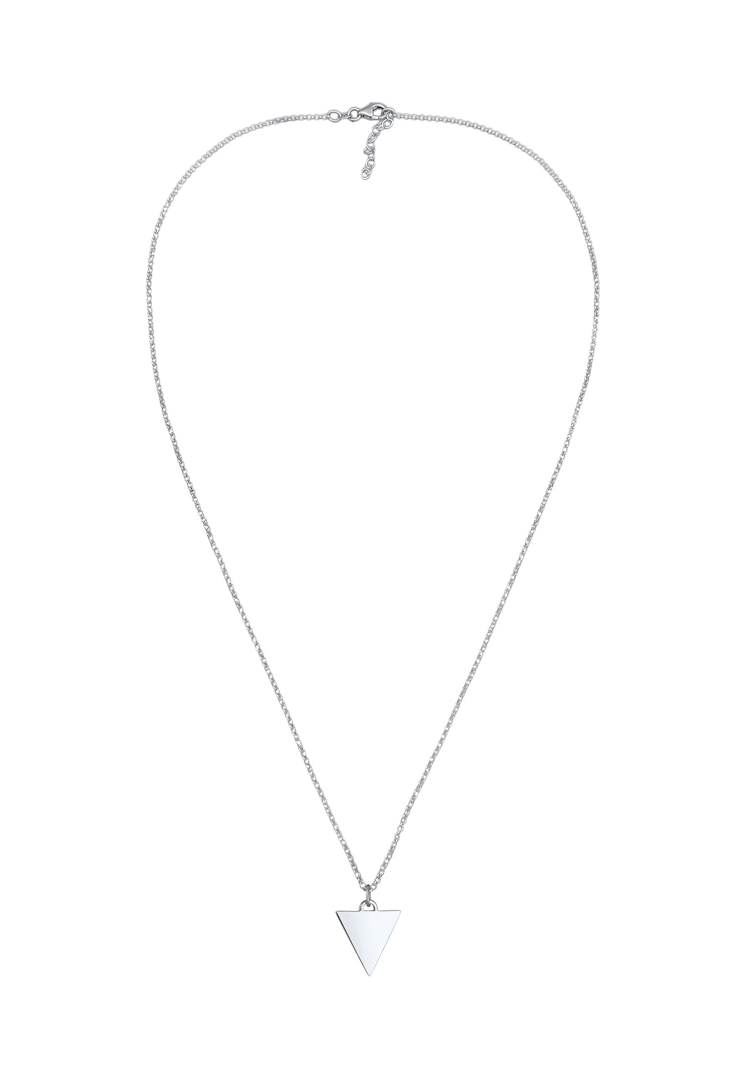 Kuzzoi Silberkette »Halskette Herren Erbskette Dreieck Modern 925 Silber«