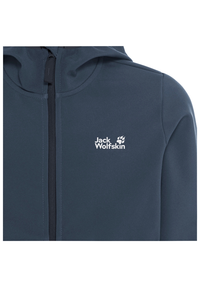 Jack Wolfskin Softshelljacke »FOURWINDS JACKET KIDS« mit Kapuze