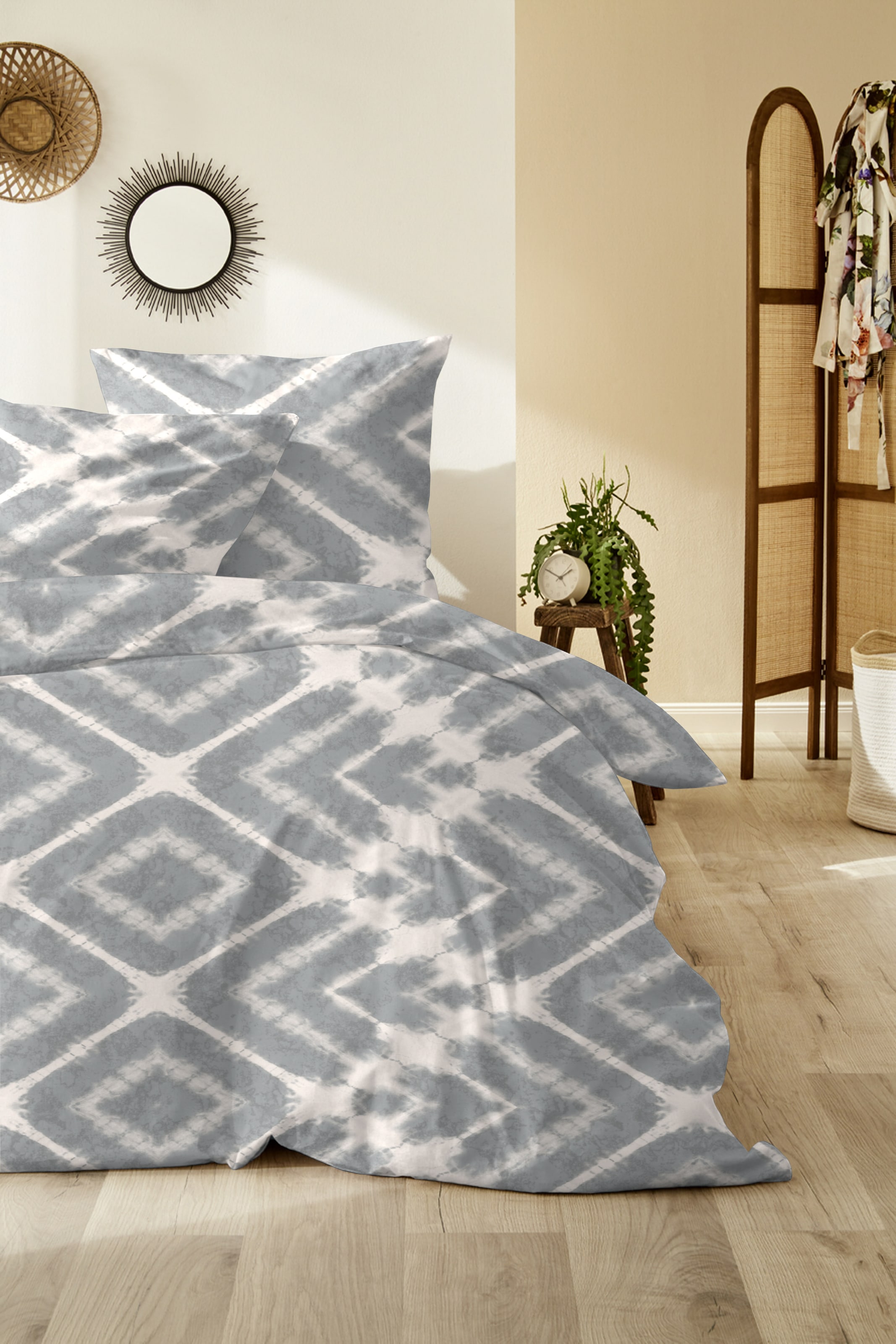 Primera Bettwäsche »Mako-Satin Bettwäsche Boho«, im natürlichen Boho Style