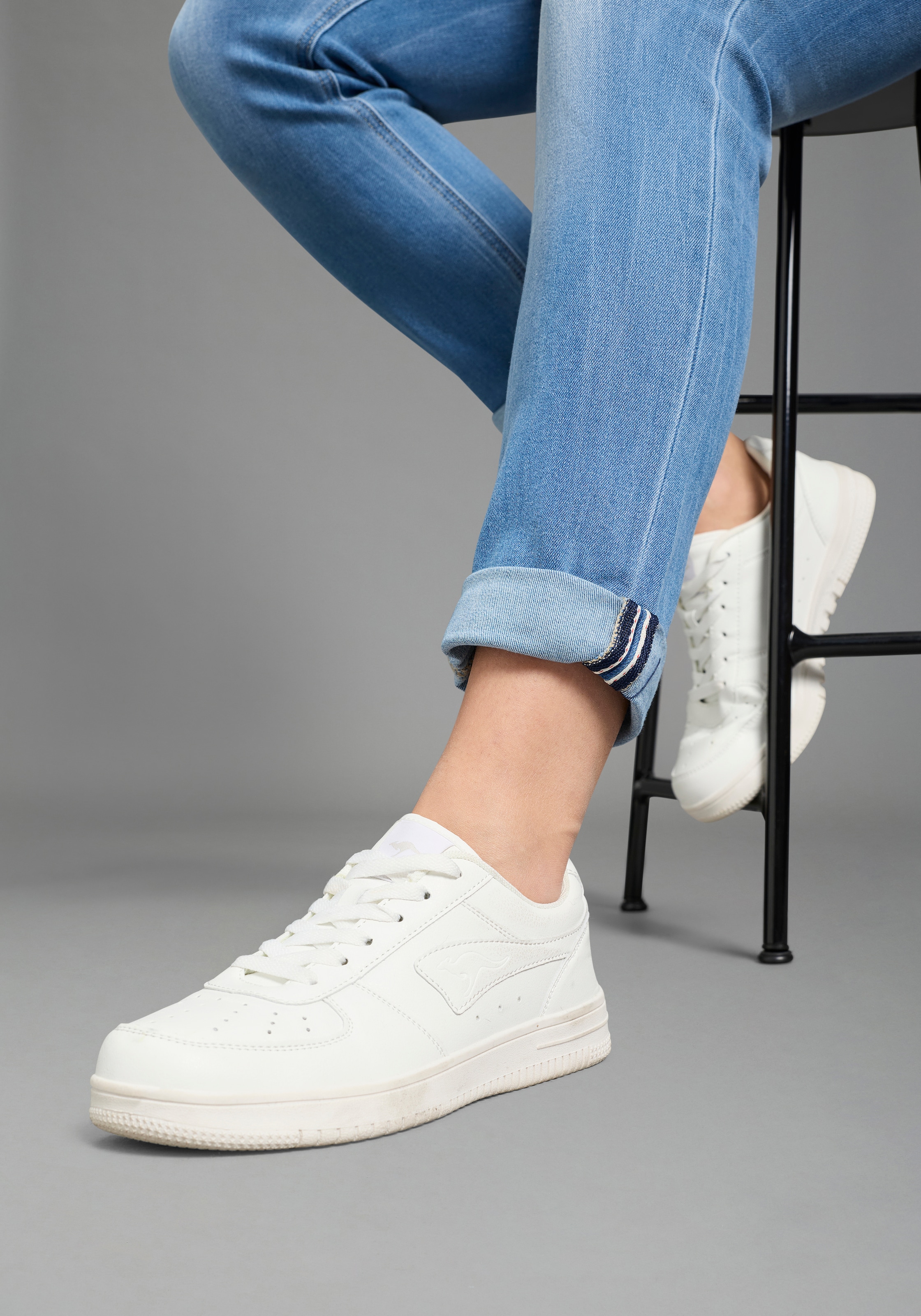 KangaROOS Relax-fit-Jeans »RELAX-FIT HIGH WAIST«, knöchelfreie Schnittform,  krempelbare Beinabschlüsse
