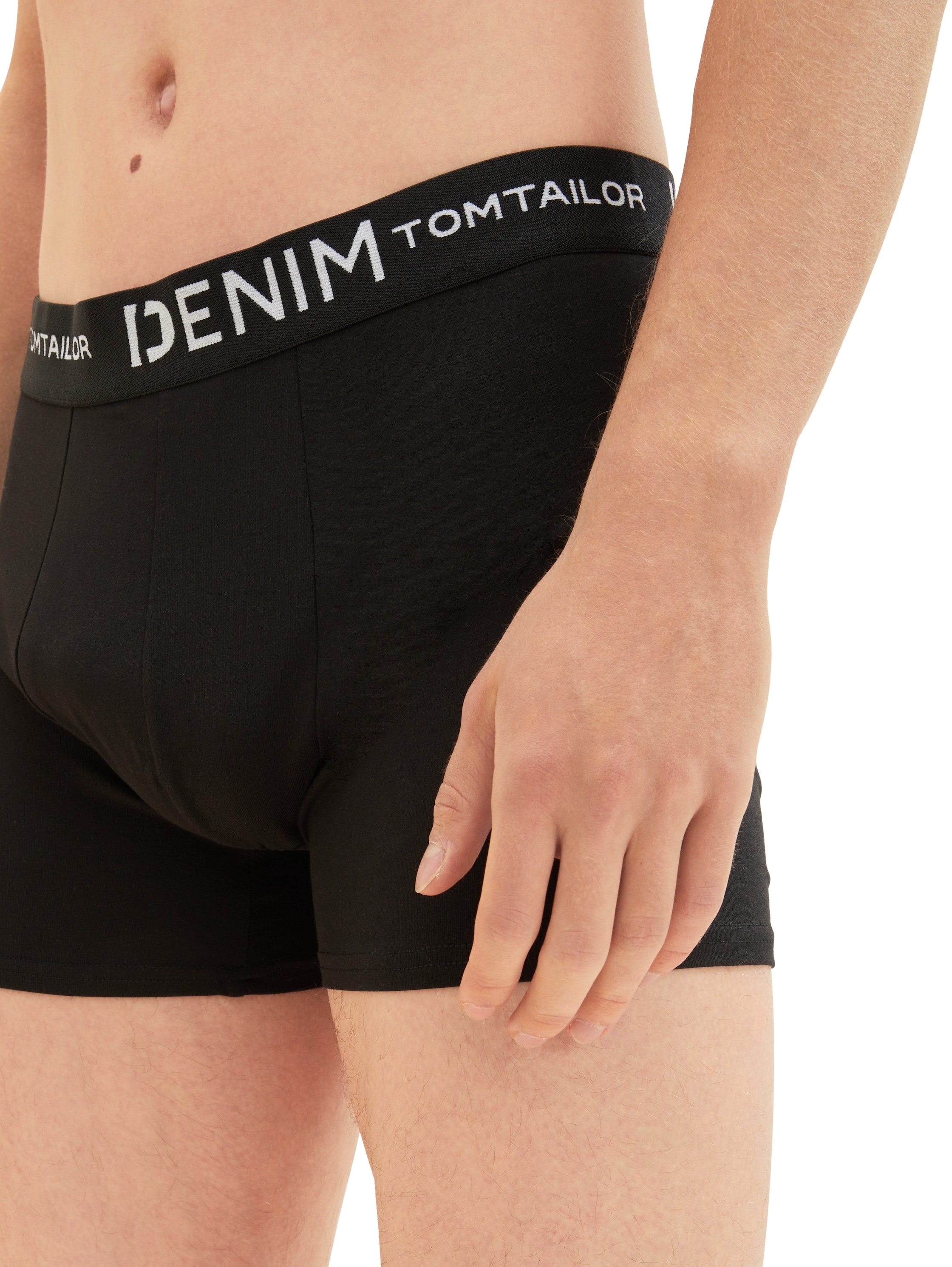 TOM TAILOR Denim Boxershorts Packung, 3 Stk. mit Logo-Stretchbund