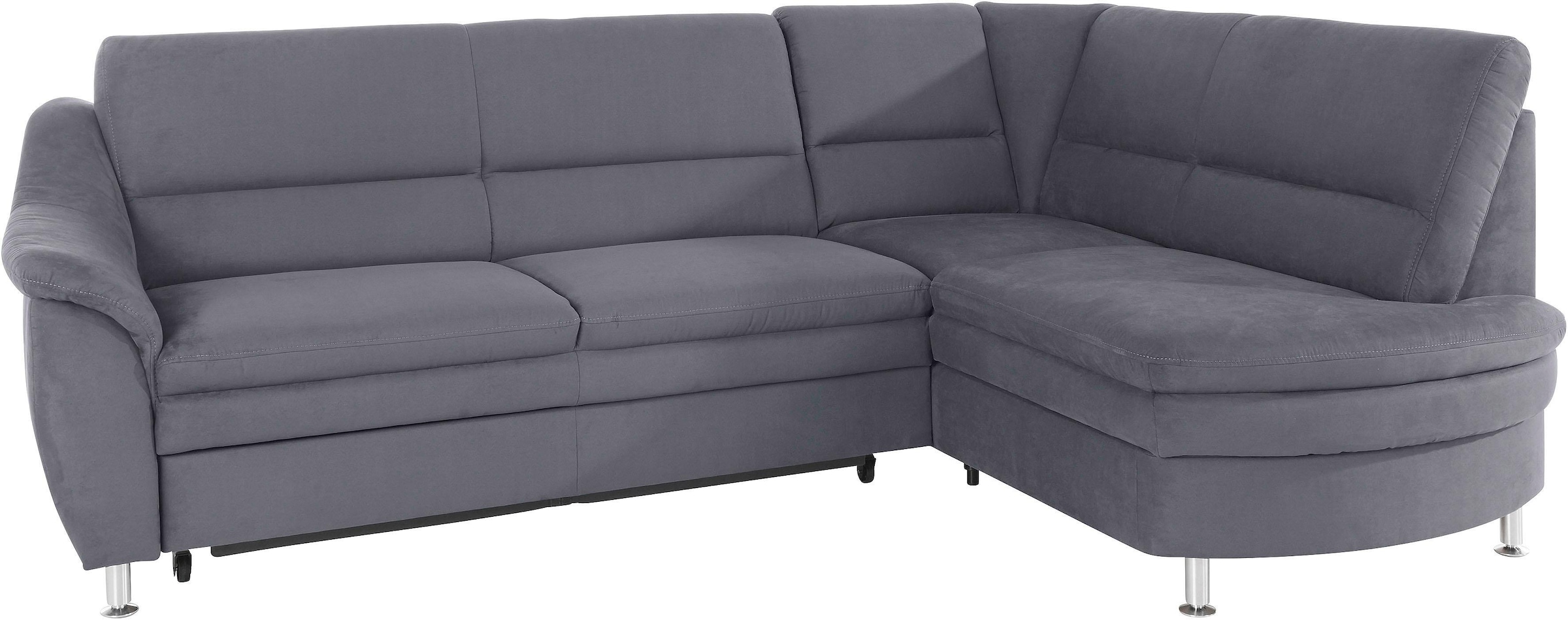 PLACES OF STYLE Ecksofa »Cardoso L-Form« Federkern, wahlweise mit Bett, Schubkasten