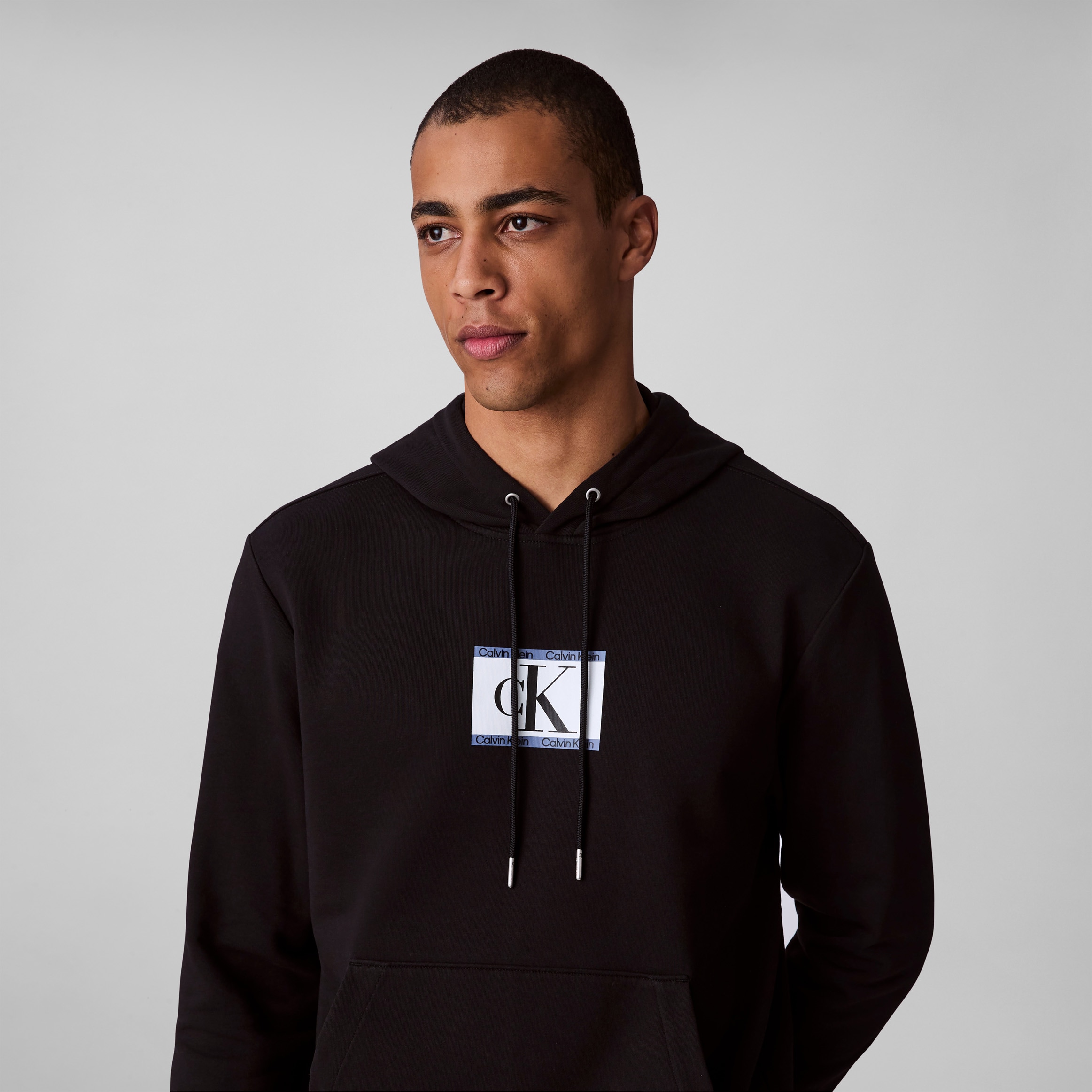 Calvin Klein Kapuzensweatshirt »LS E 350TRRY SP CK B«, Mit Rundhalsausschnitt
