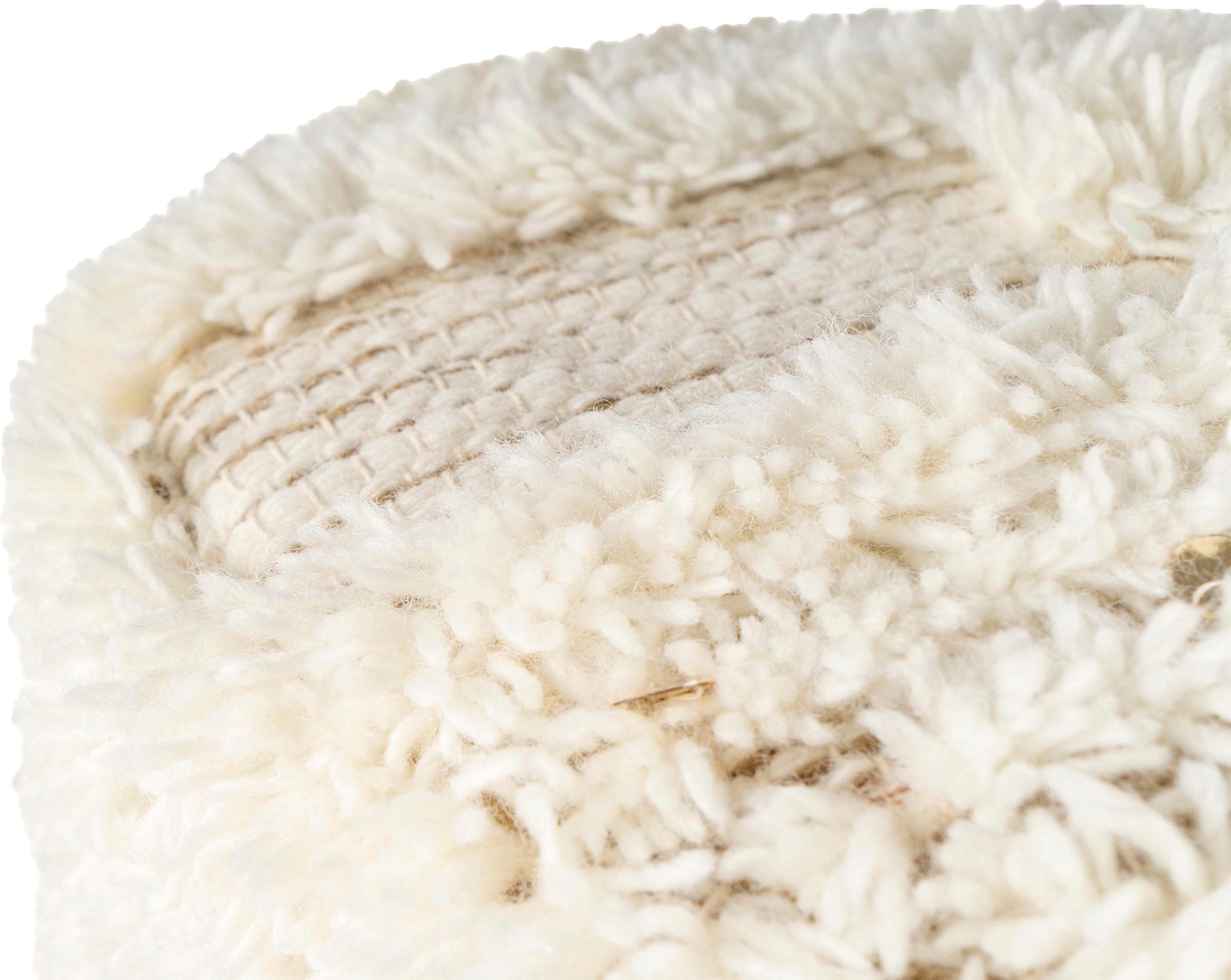 Kayoom Pouf »Bohist 425 35cm x 35cm,  Strukturen mit Fransen und Quasten«, (1 St.), handgefertigt, Unikat, sehr gut kombinierbar, vielfältig im Einsatz