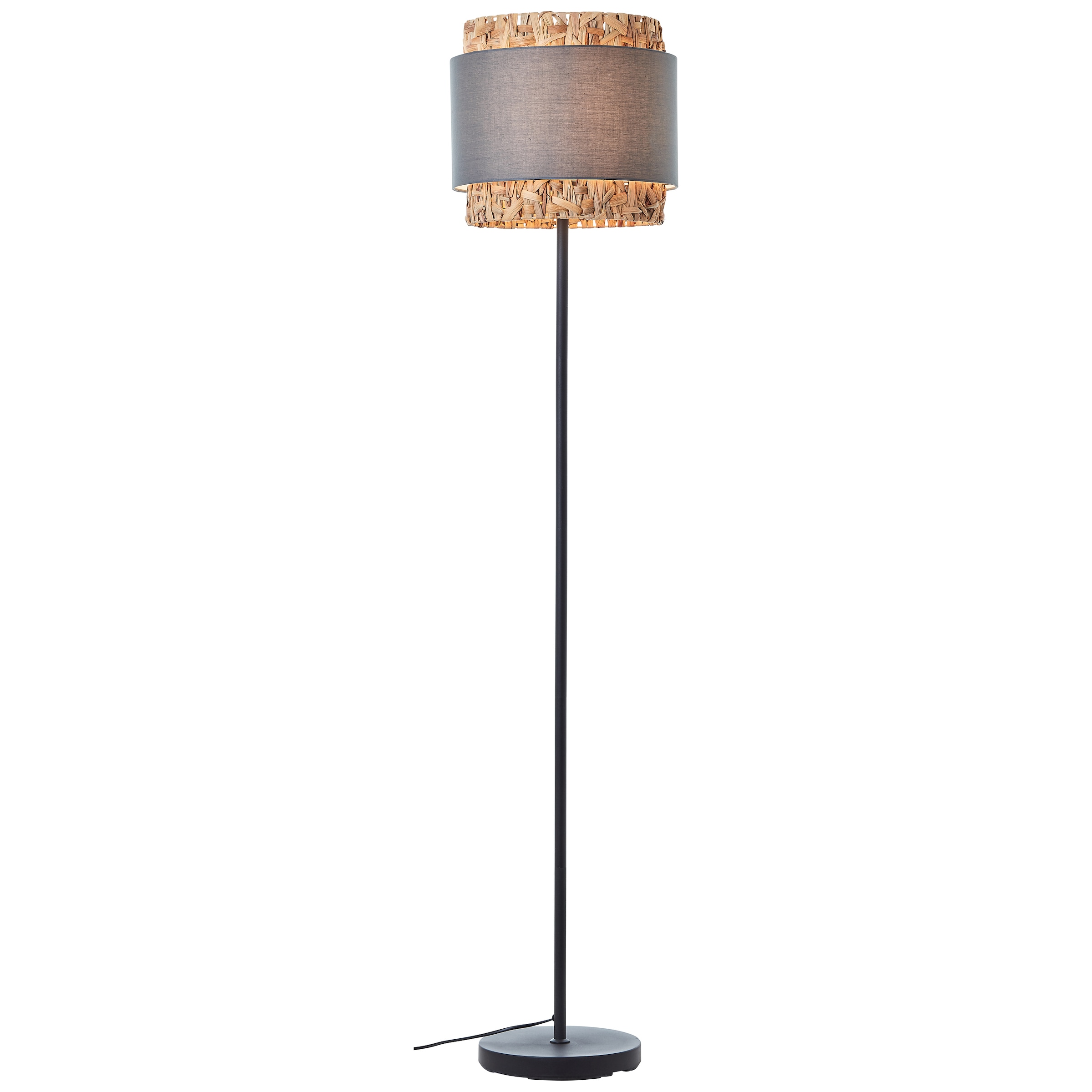 Brilliant Stehlampe »Waterlilly«, 1 flammig-flammig, Ø 35 cm, E27,  Metall/Textil/Wasserhyazinthe, grau/beige online kaufen | mit 3 Jahren XXL  Garantie