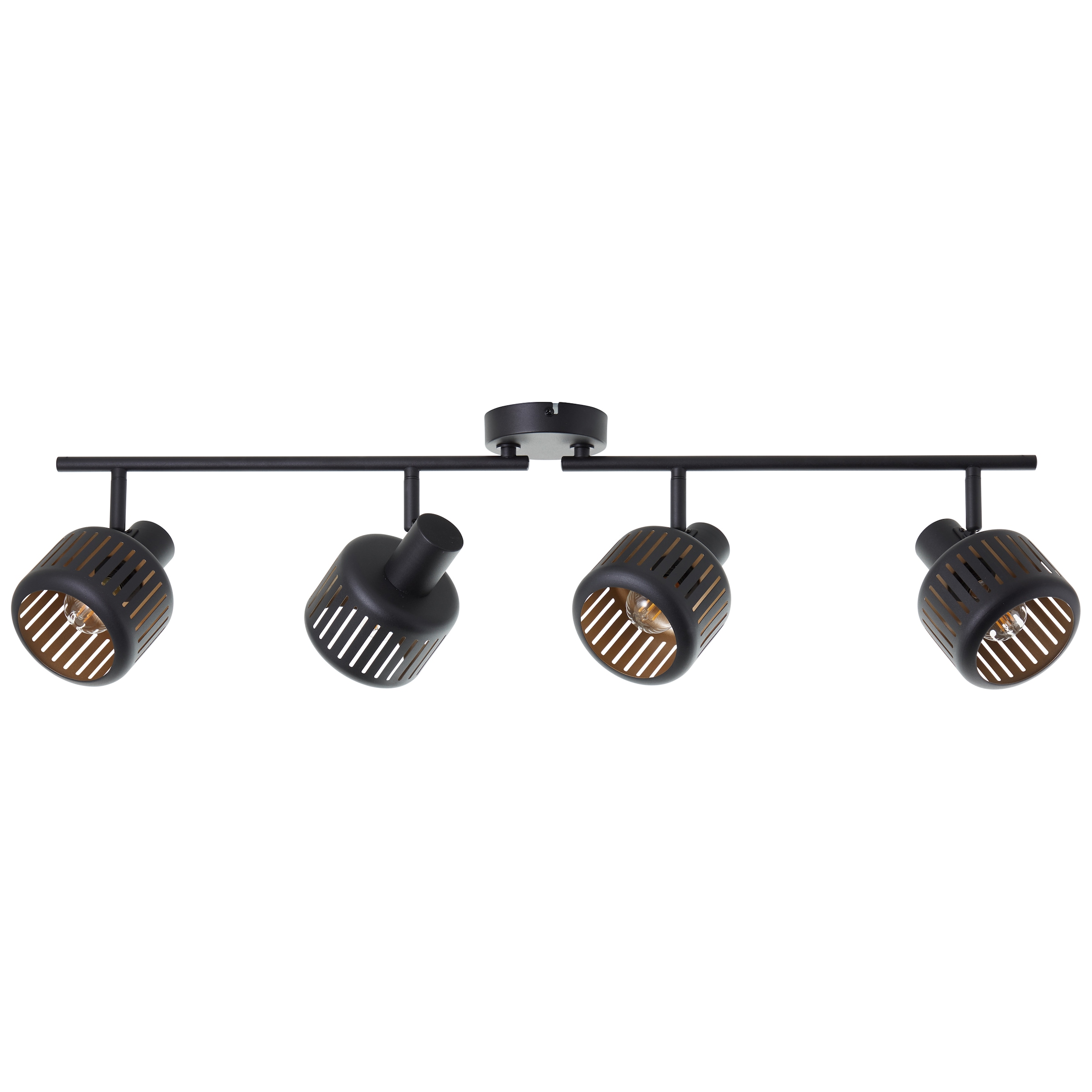Brilliant Deckenstrahler »Tyas« E14 1 Stk. Spotrohr, 84 cm Breite, 4 x E14, schwenkbar, Metall, schwarz gold