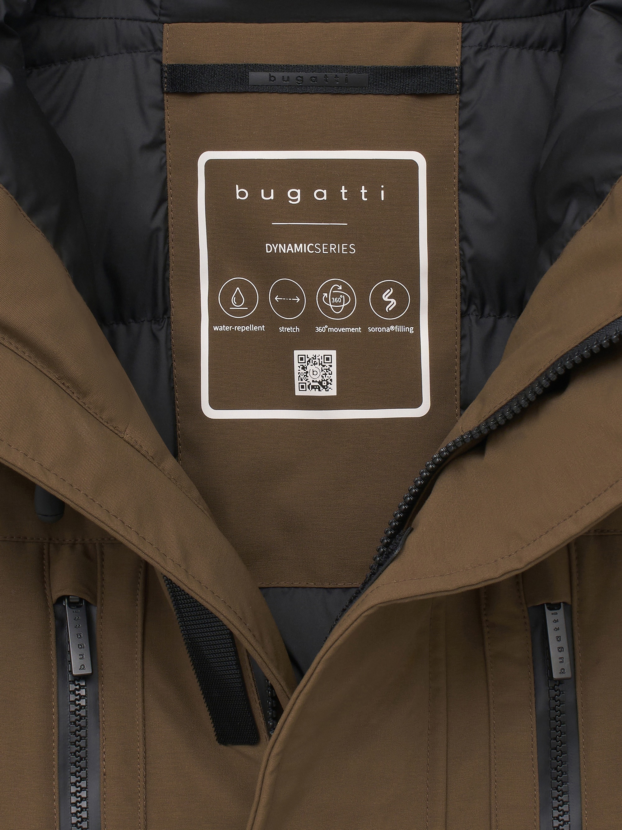 bugatti Parka »Regular Fit« mit Kapuze Regular Fit Oversized Wasserabweisend