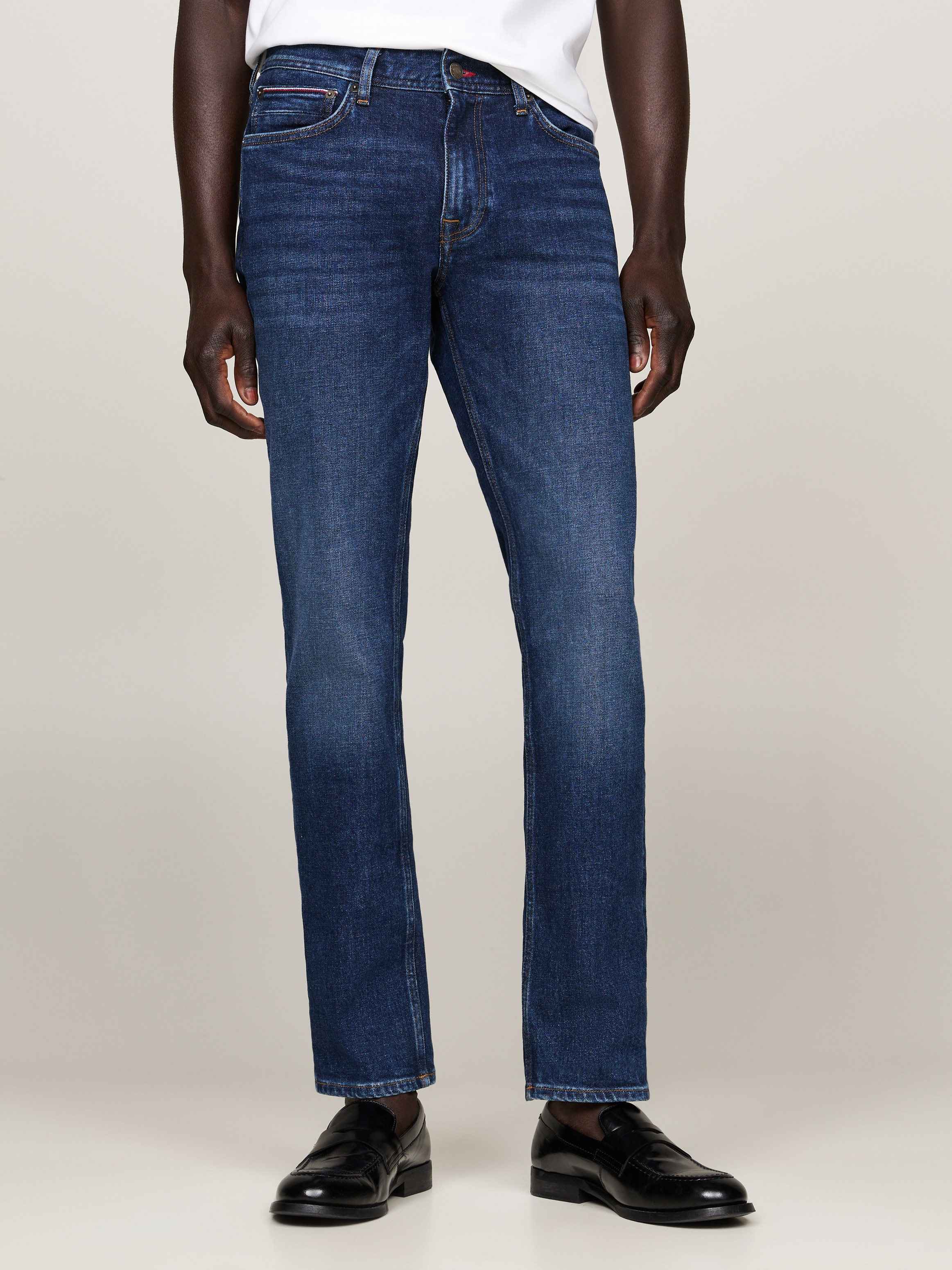 Tommy Hilfiger Straight-Jeans »STRAIGHT DENTON STR CREST INDIGO«