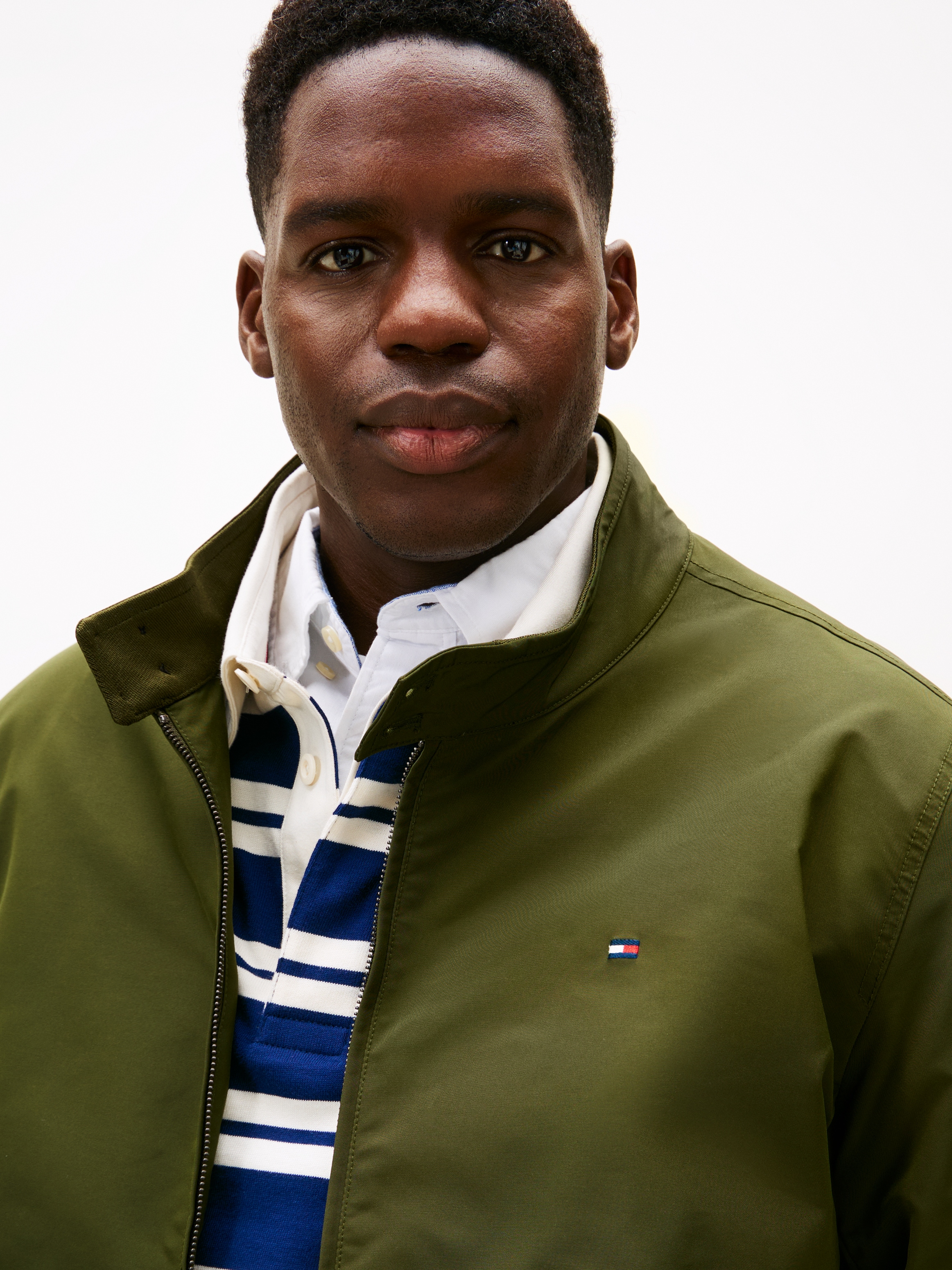 Tommy Hilfiger Big & Tall Blouson »BT-HARRINGTON« Große Größen, elastische Abschlüssen am Ärmel und Saum