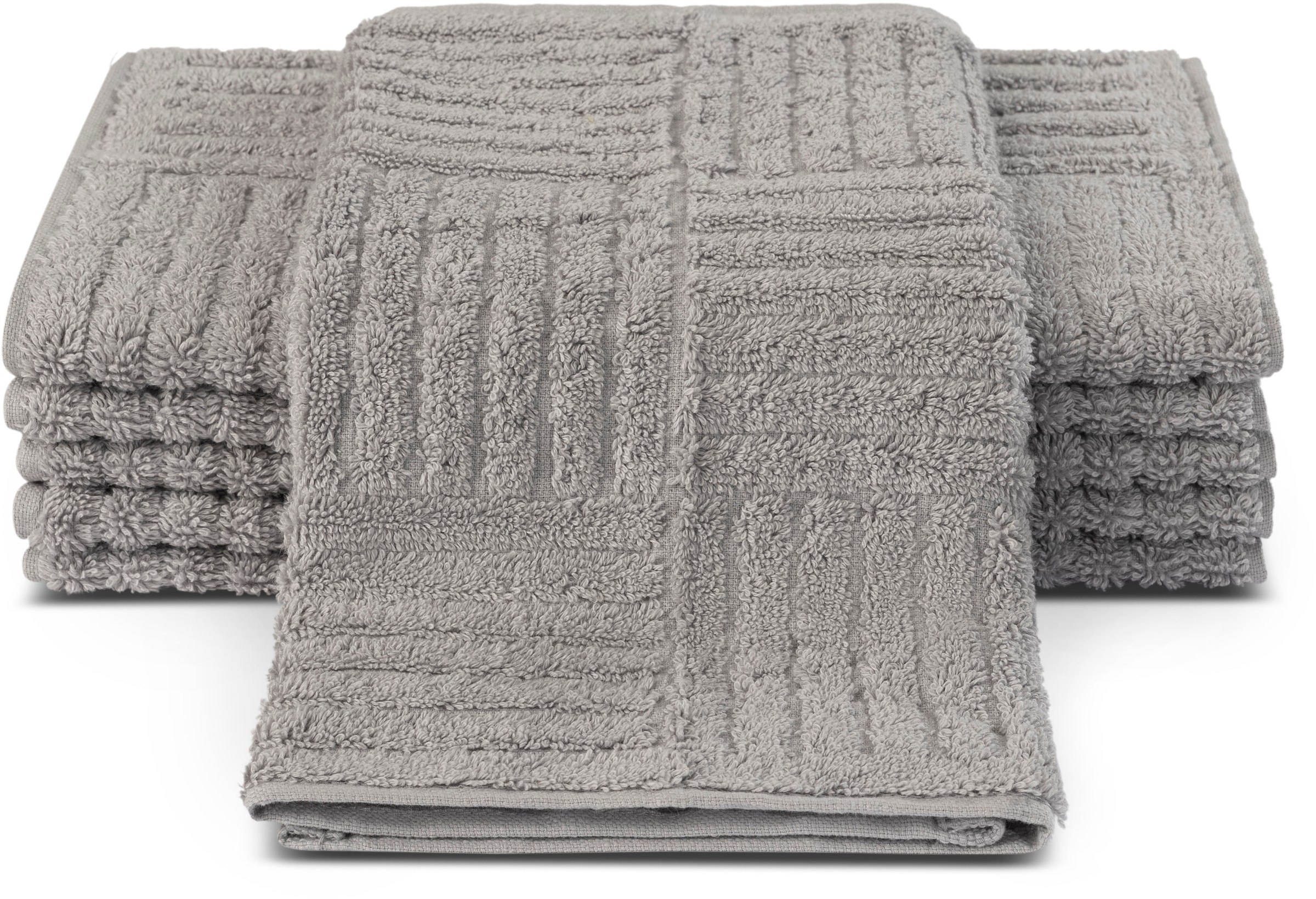 ROSS Gästehandtücher »CARRE« 100% Baumwolle, Rippenstruktur, große Farbauswahl