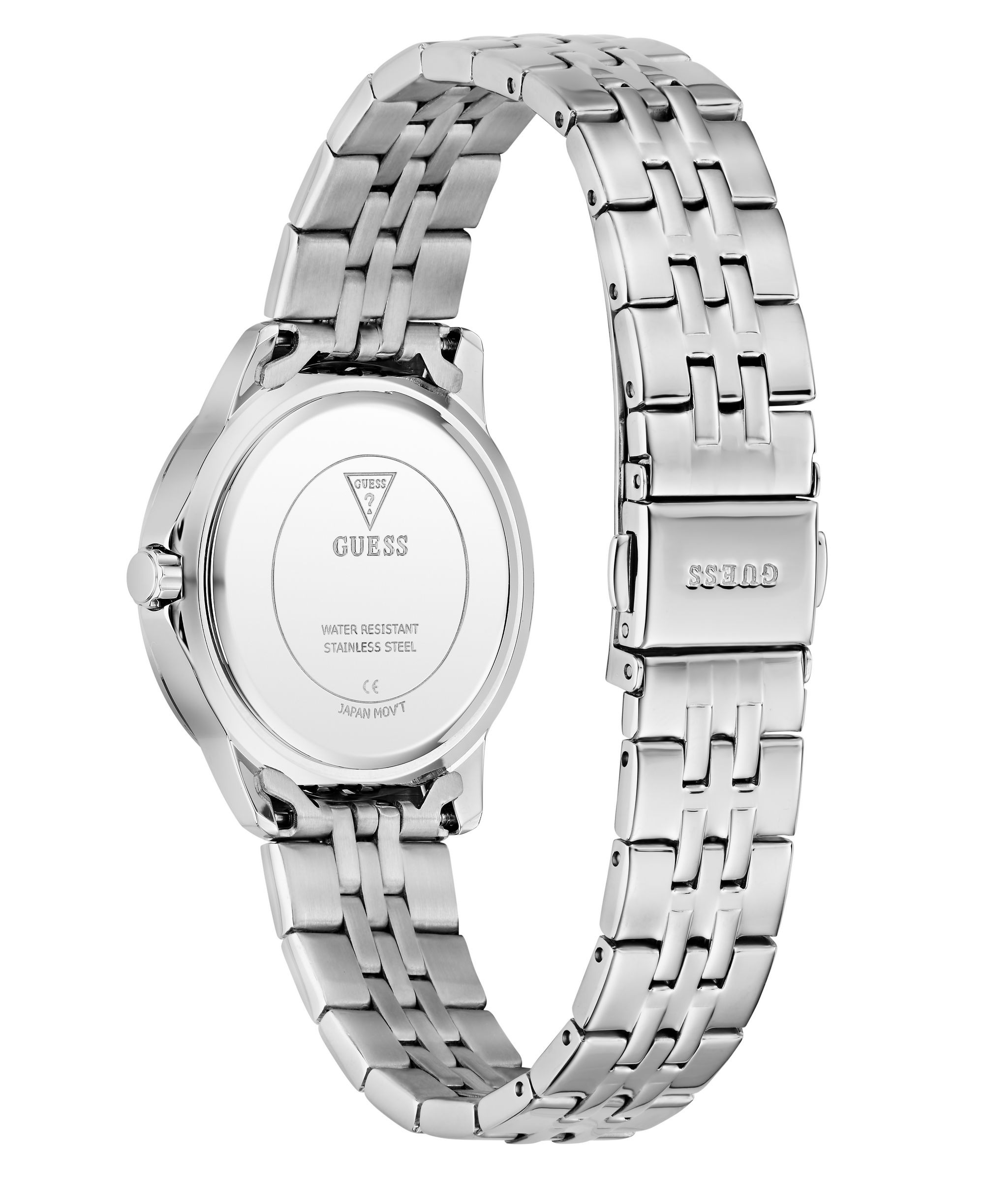 Guess Quarzuhr »COLETTE« Armbanduhr, Damenuhr, Edelstahlarmband, analog