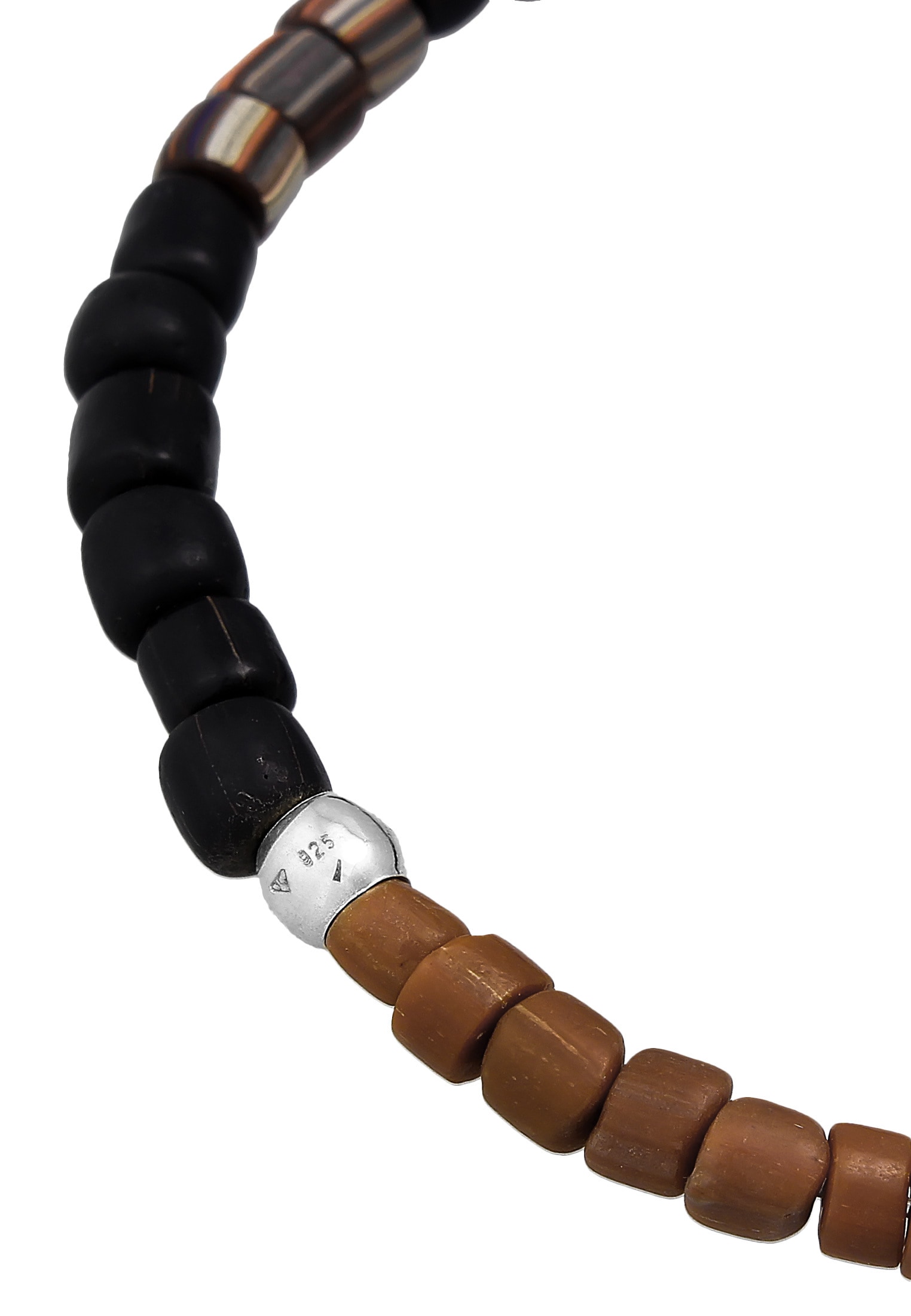 Kuzzoi Armkette »Armband Glas Beads 925 Silber«