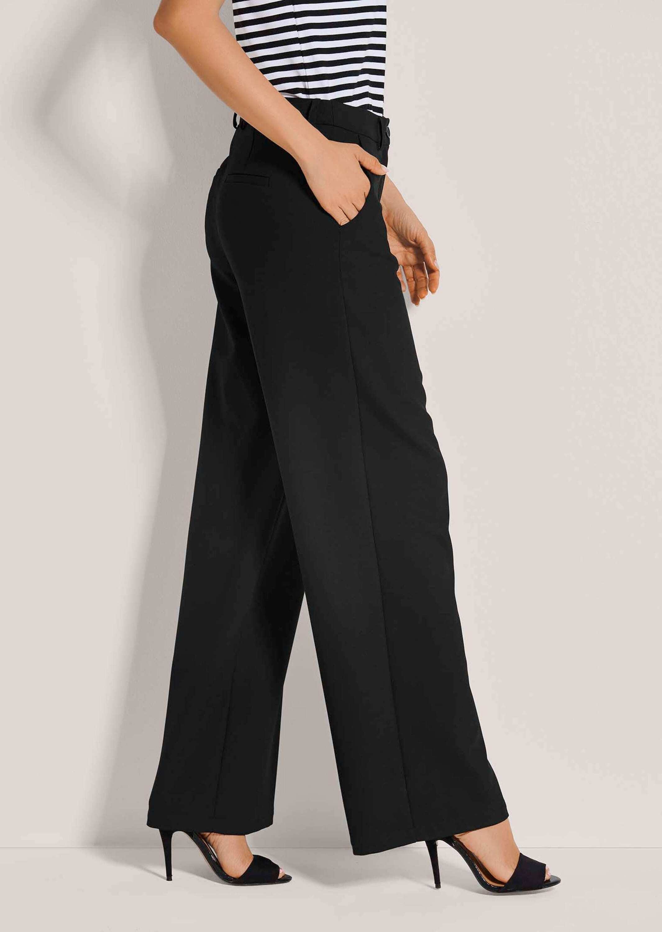 MADELEINE Bügelfaltenhose »Palazzohose Elegante Stretchhose mit Bügelfalten«