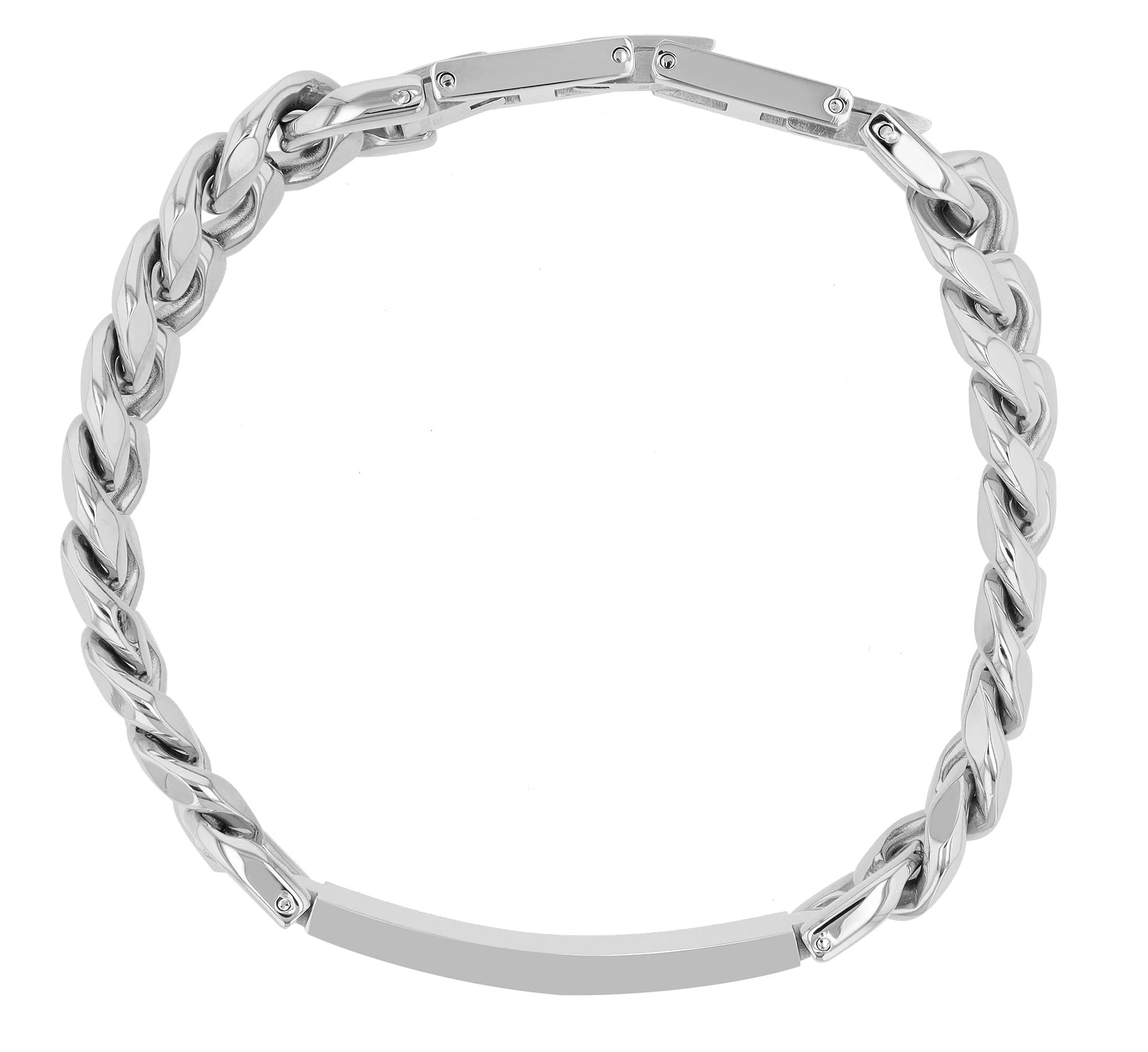 Adelia´s Panzerarmband »Unisex Armband ¿ Panzerarmband aus Edelstahl 21 cm«