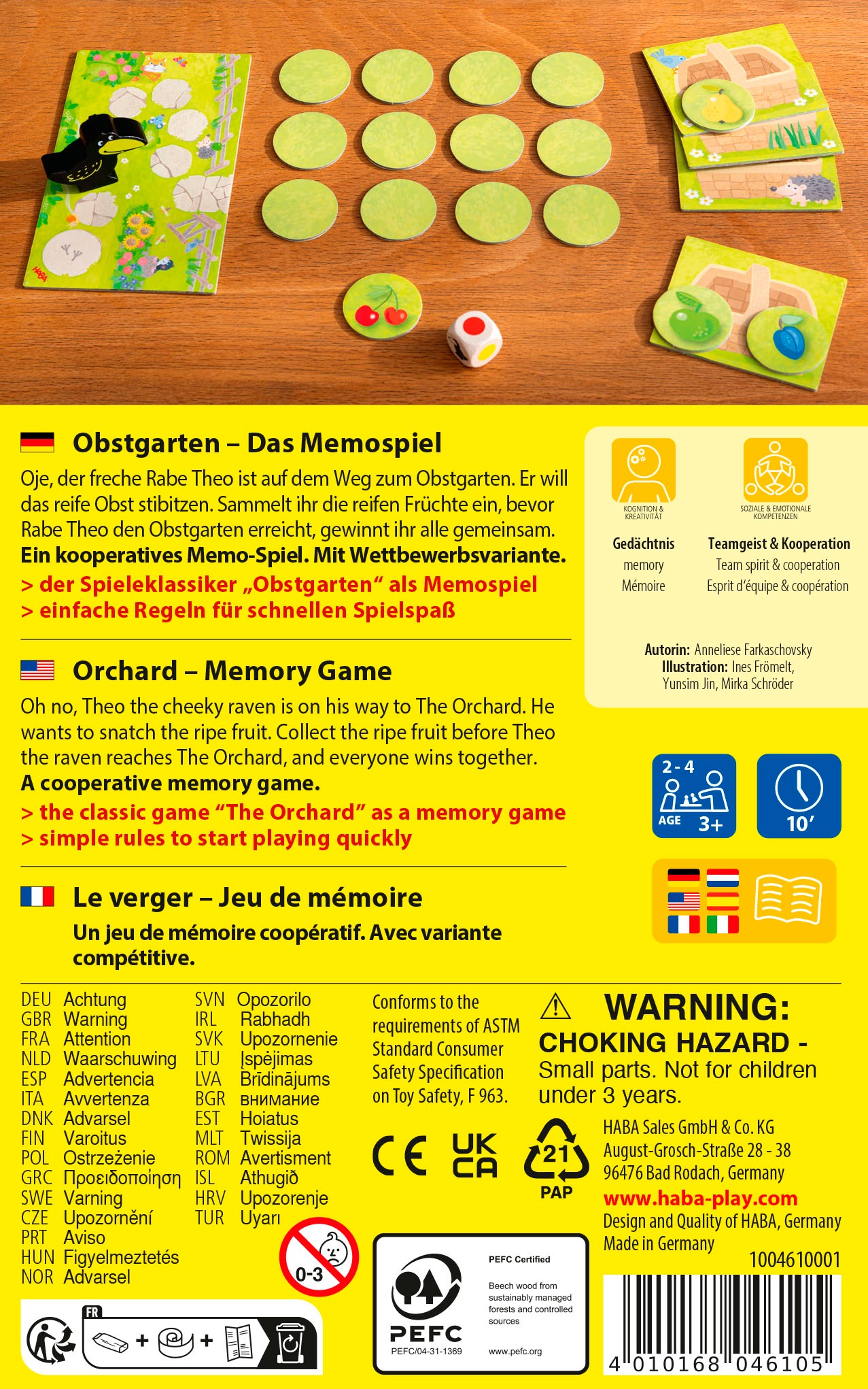 Haba Spiel »Obstgarten«, Made in Germany