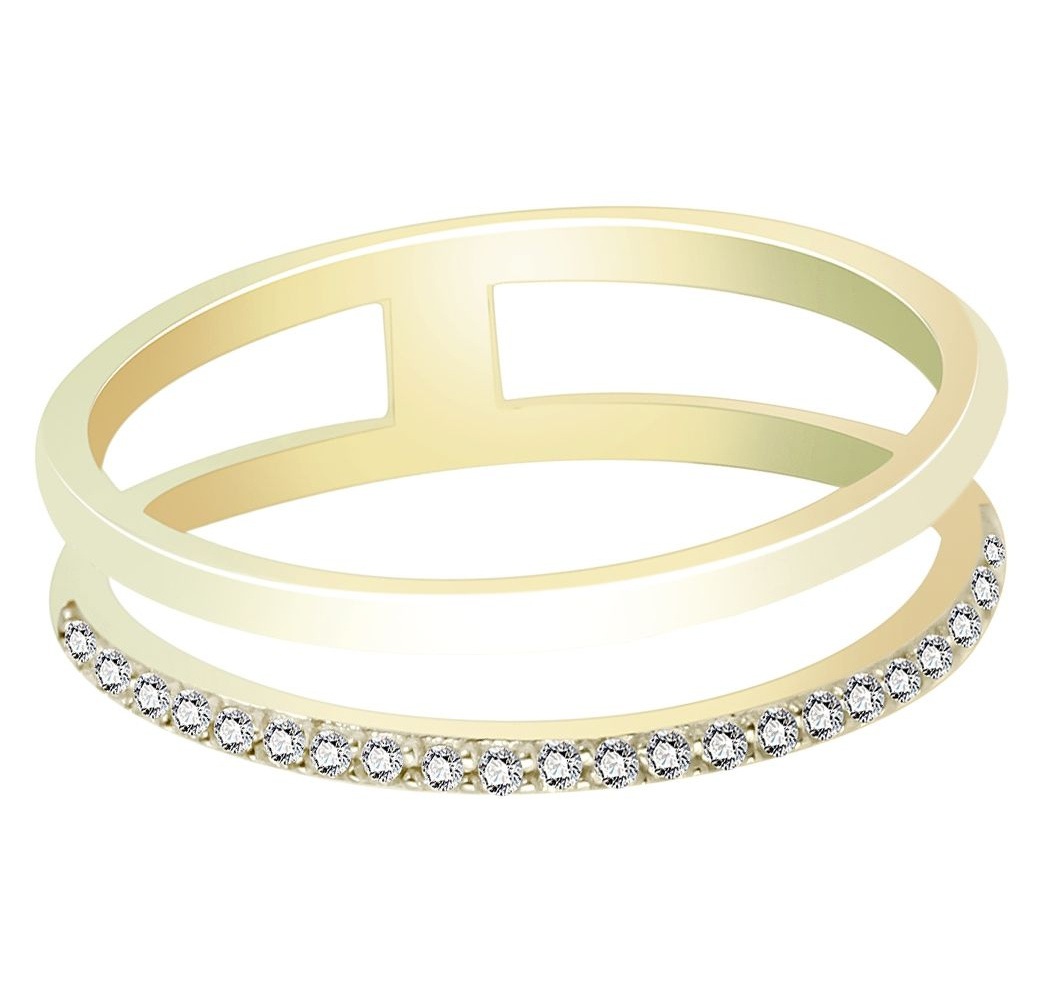 Adelia´s Fingerring »Adelia's Damen Ring aus 333 Gold mit Zirkonia«