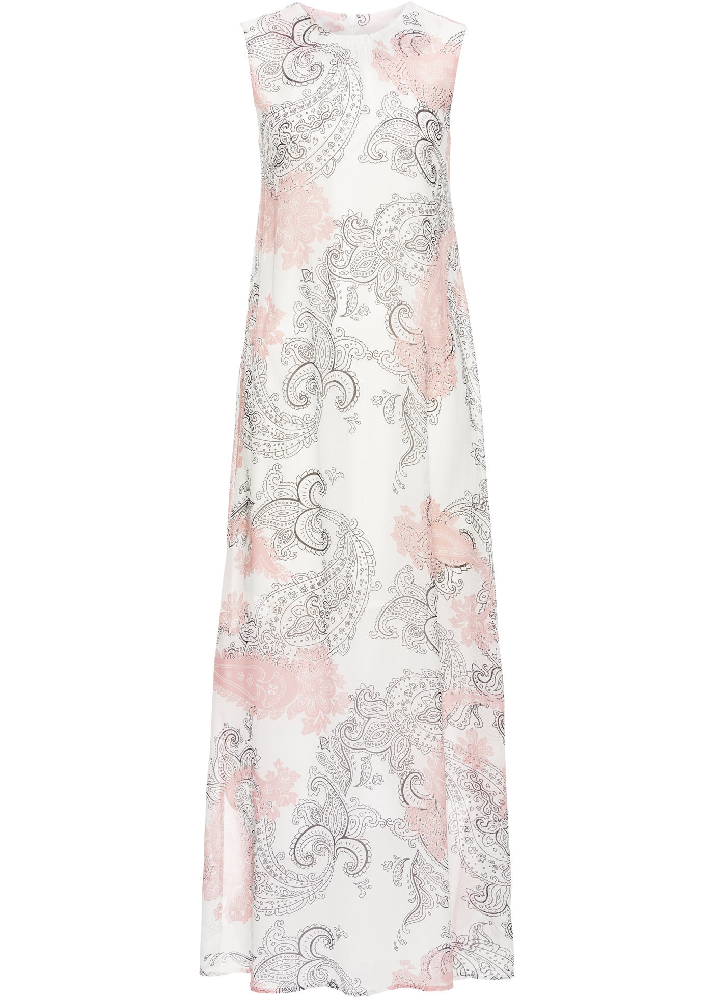 bonprix Chiffonkleid für warme Tage, aus Chiffon, Loose Fit, ärmellos