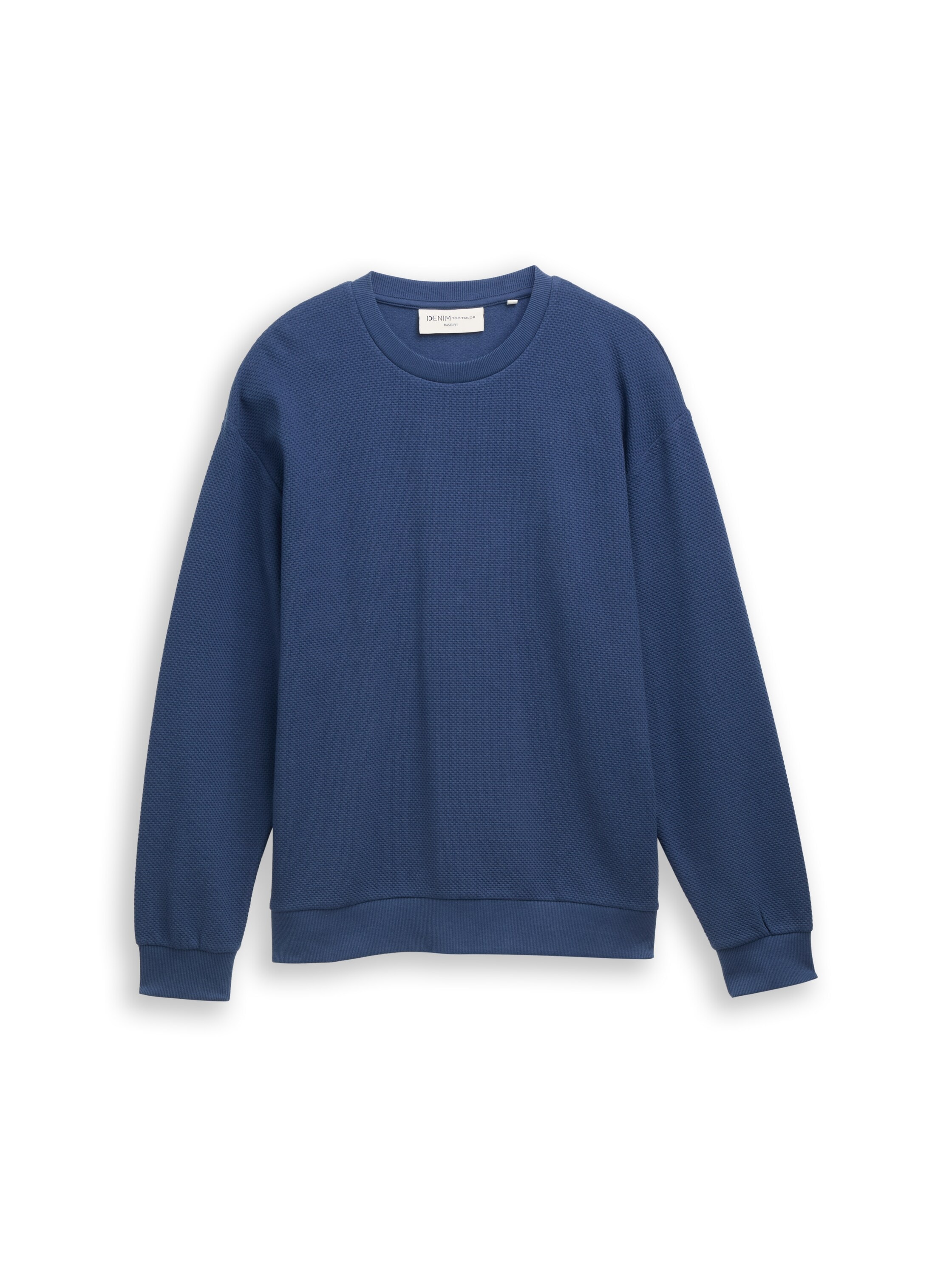 TOM TAILOR Denim Sweatshirt mit Rippbündchen