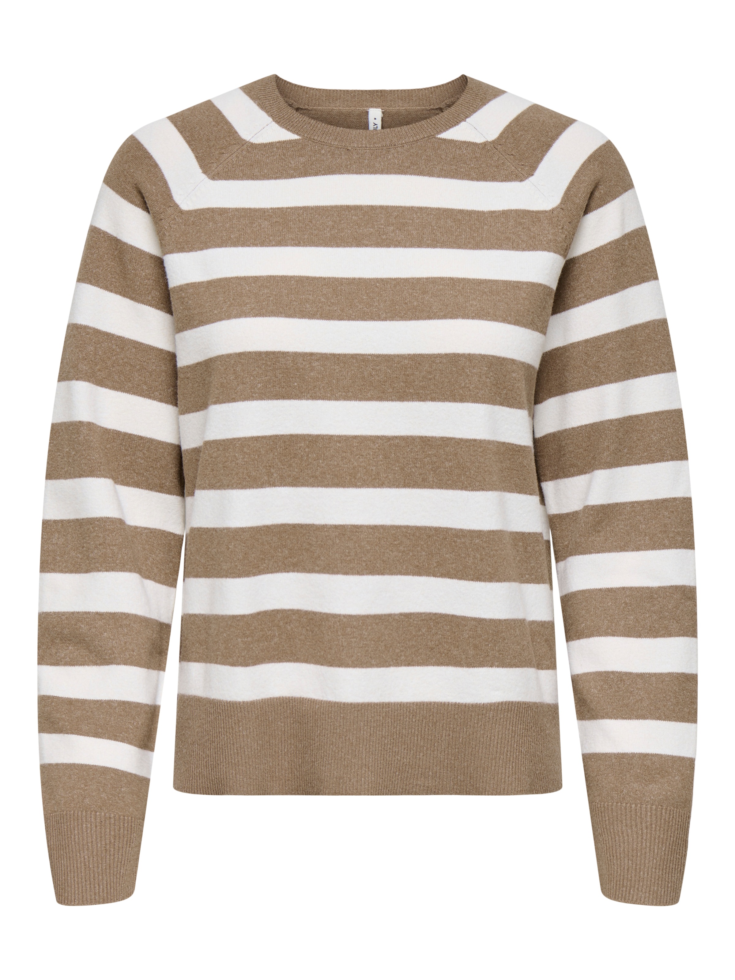 ONLY Rundhalspullover »ONLAMA LIFE LS RAGLAN O-NECK CC KNT«